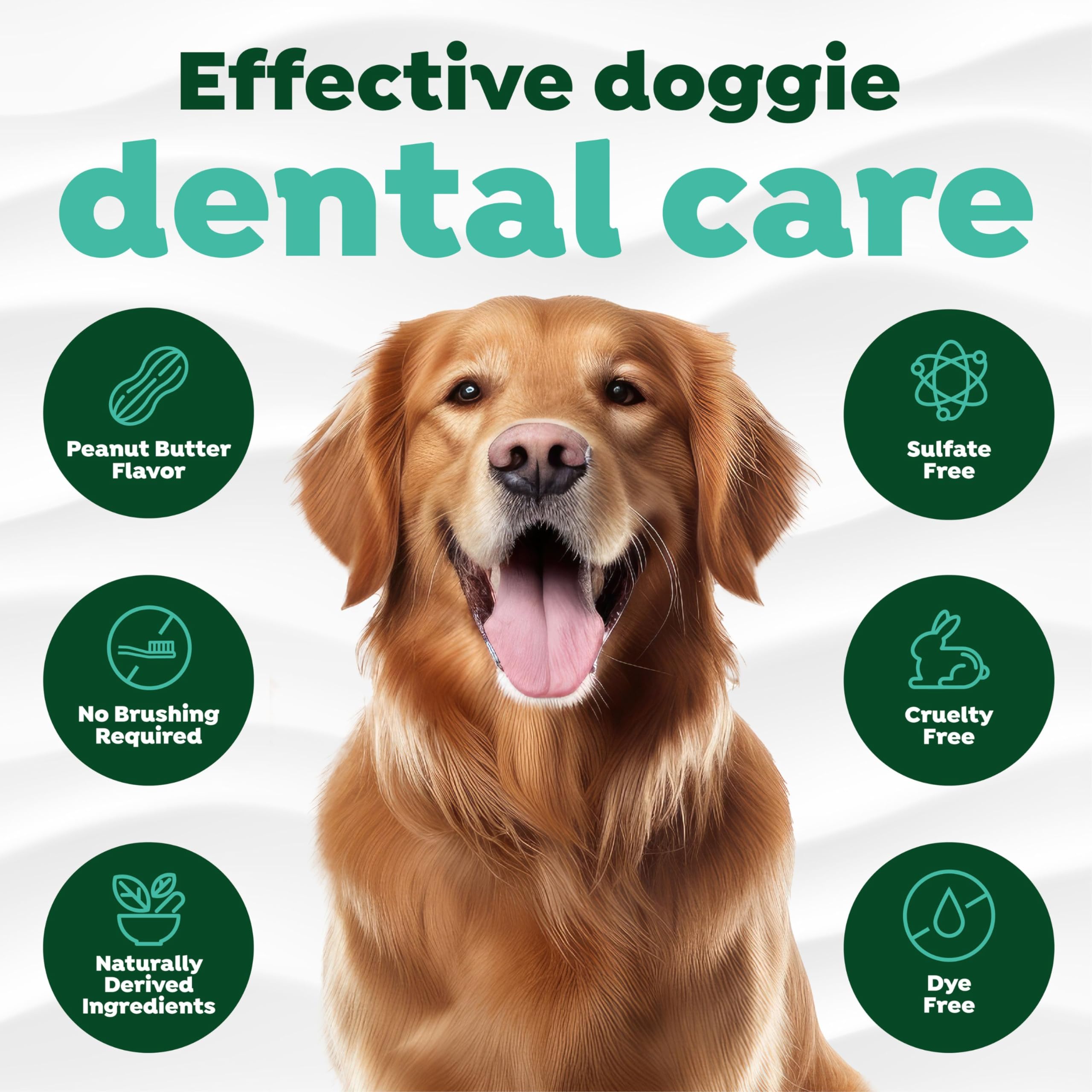TropiClean Fresh Breath Dog Toothpaste for Teeth Cleaning, Breath Freshener, Easy Plaque & Tartar Remover Gel, No Toothbrush Nee