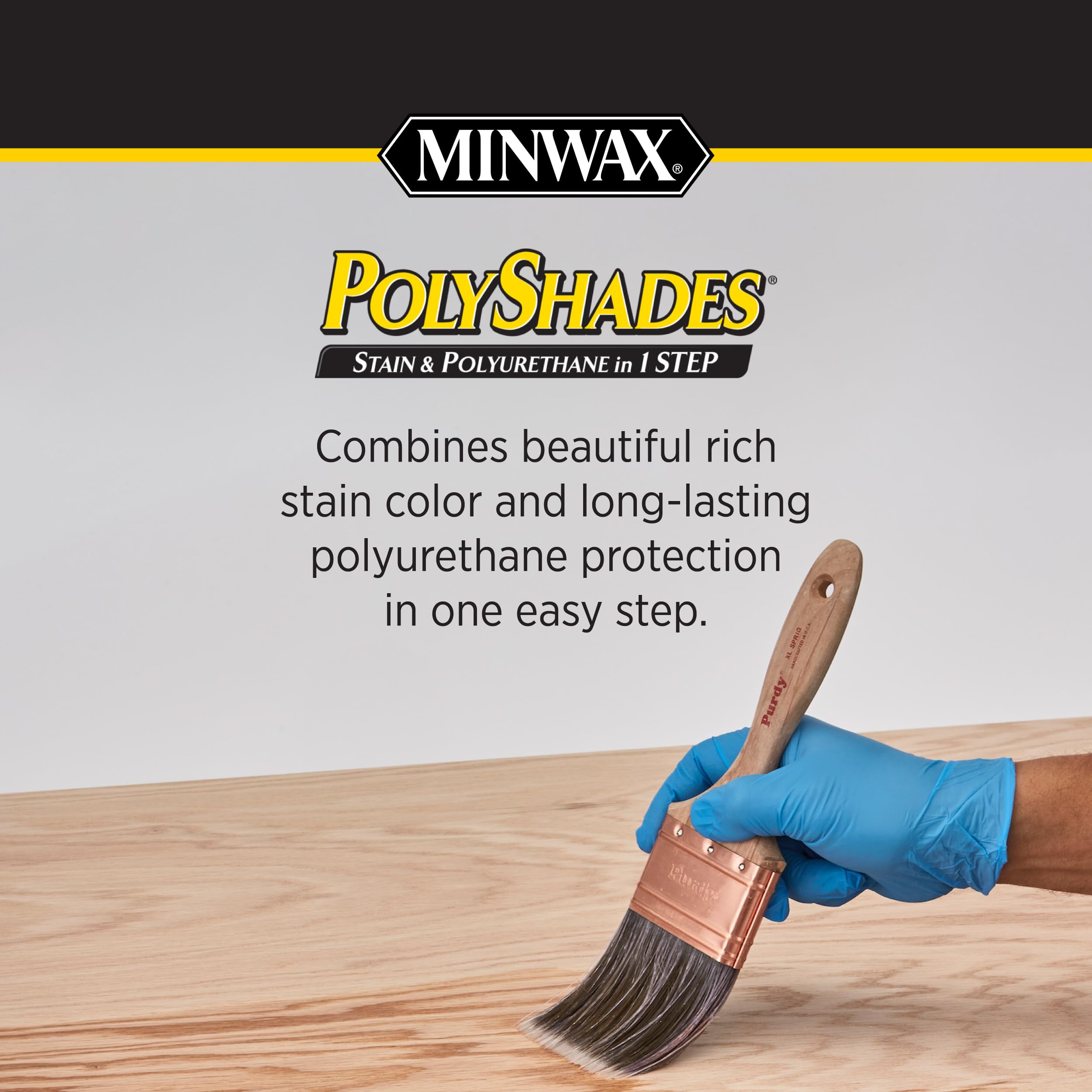Minwax Polyshades Wood Stain  Polyurethane Finish - Quart, Espresso, Gloss