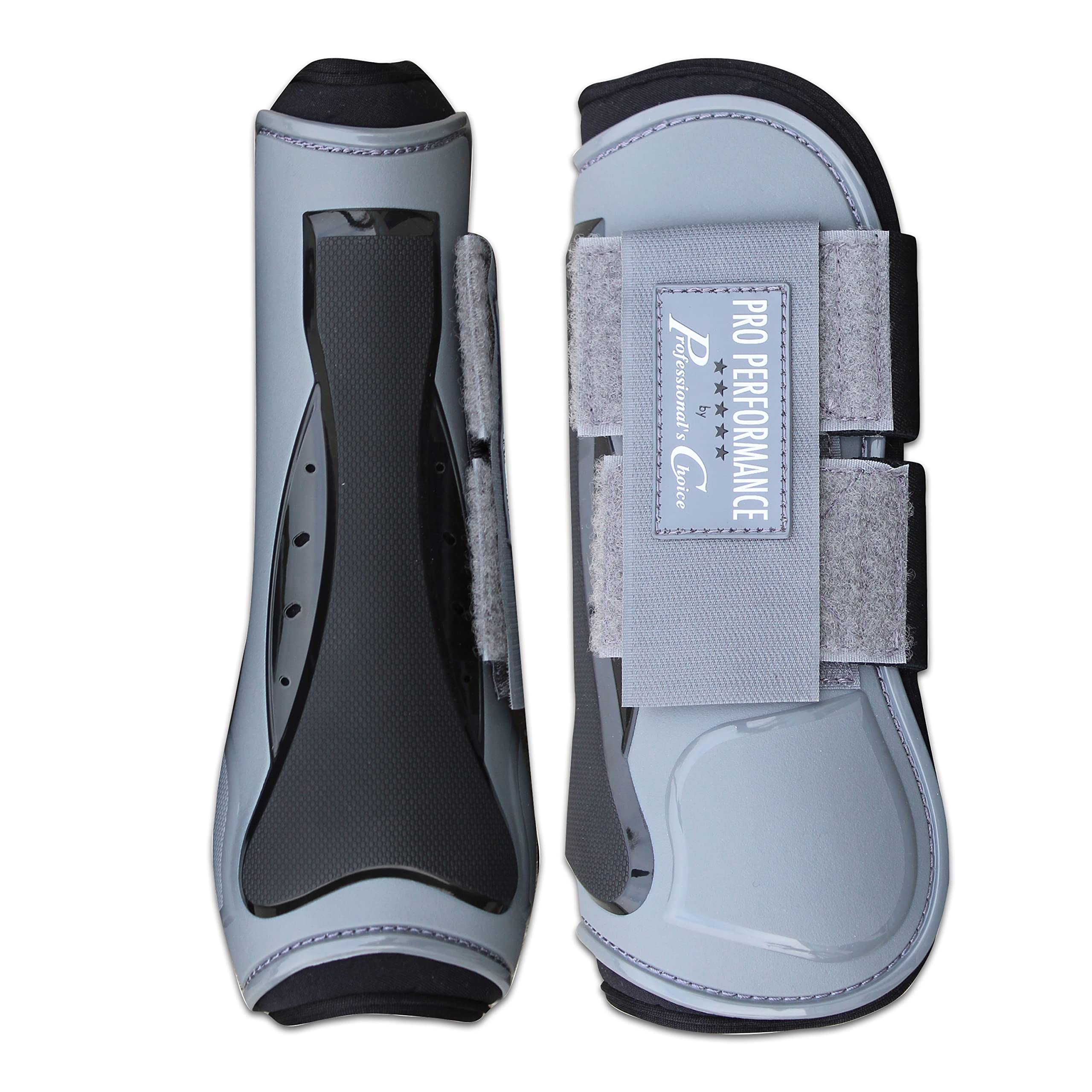 Professional'S Choice Pro Performance Show Jump Boots | Front Pair | Charcoal | Universal Size