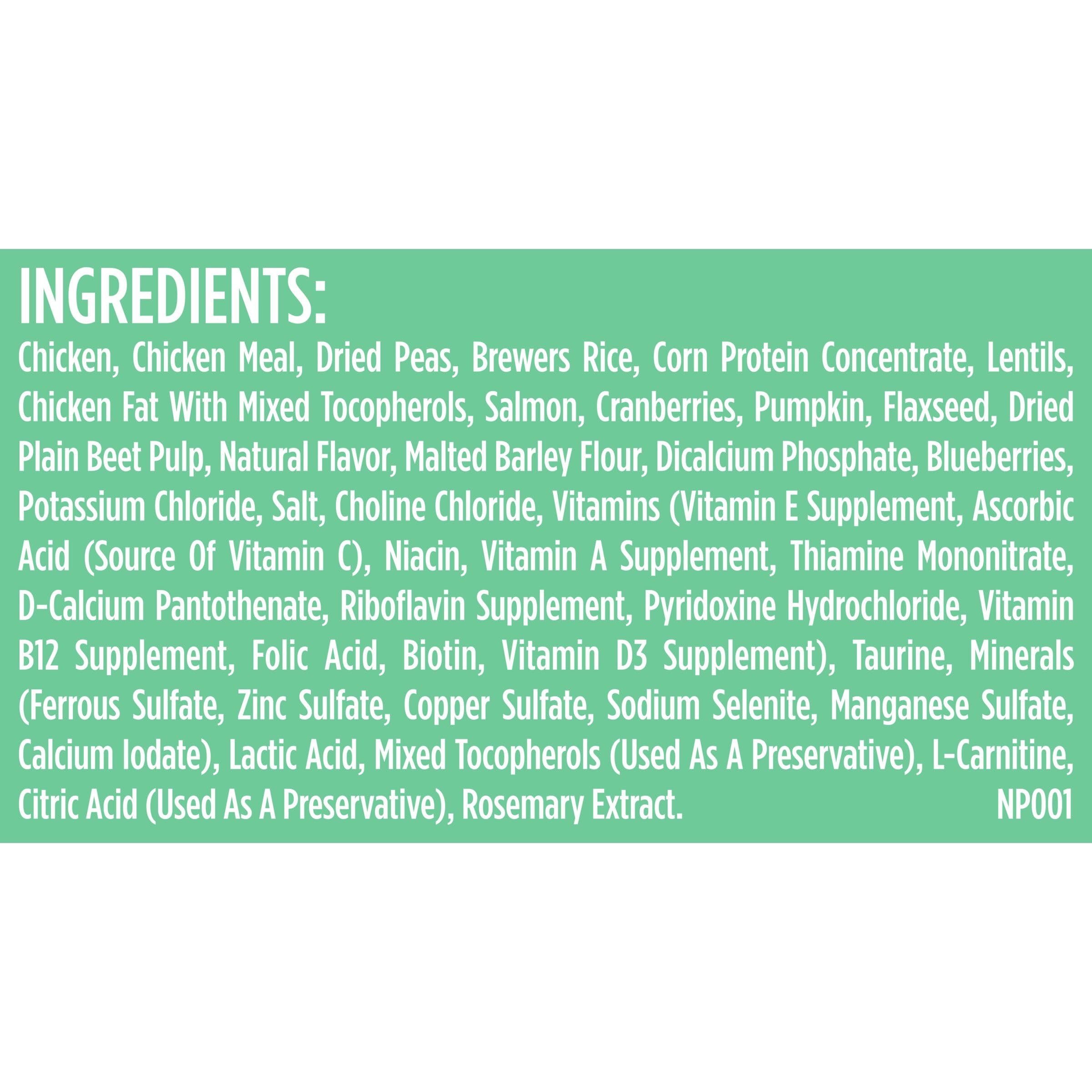 Rachael Ray Nutrish Indoor Complete Premium Natural Dry Cat Food, Chicken with Lentils & Salmon Recipe, 14 Pounds (Packaging May
