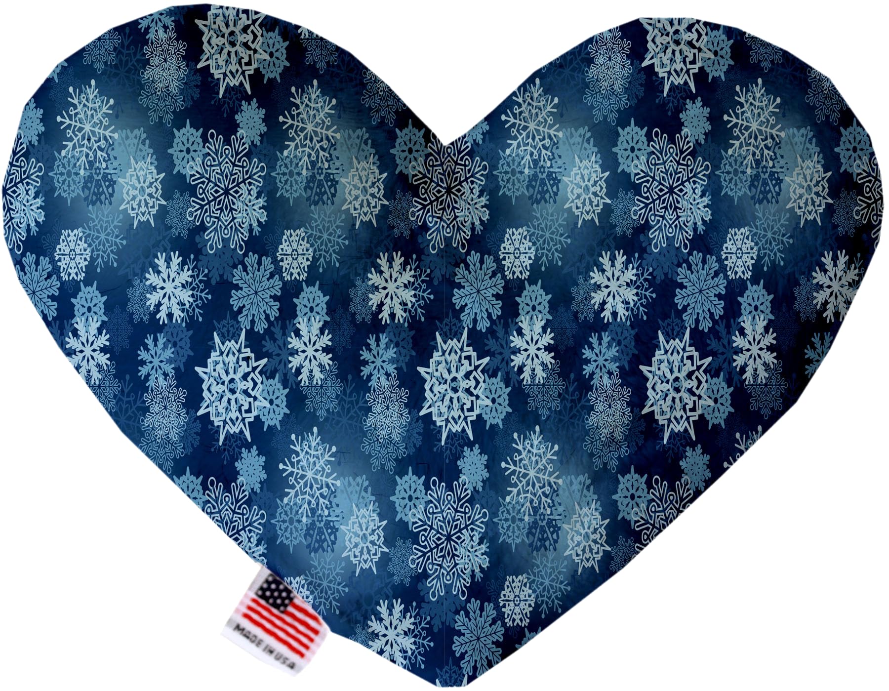 Pet and Dog Plush Heart or Bone Toy, "Winter Wonderland Group" (Available in different sizes, and 10 different patterns!) Winter Wonderland 6" Plush Heart