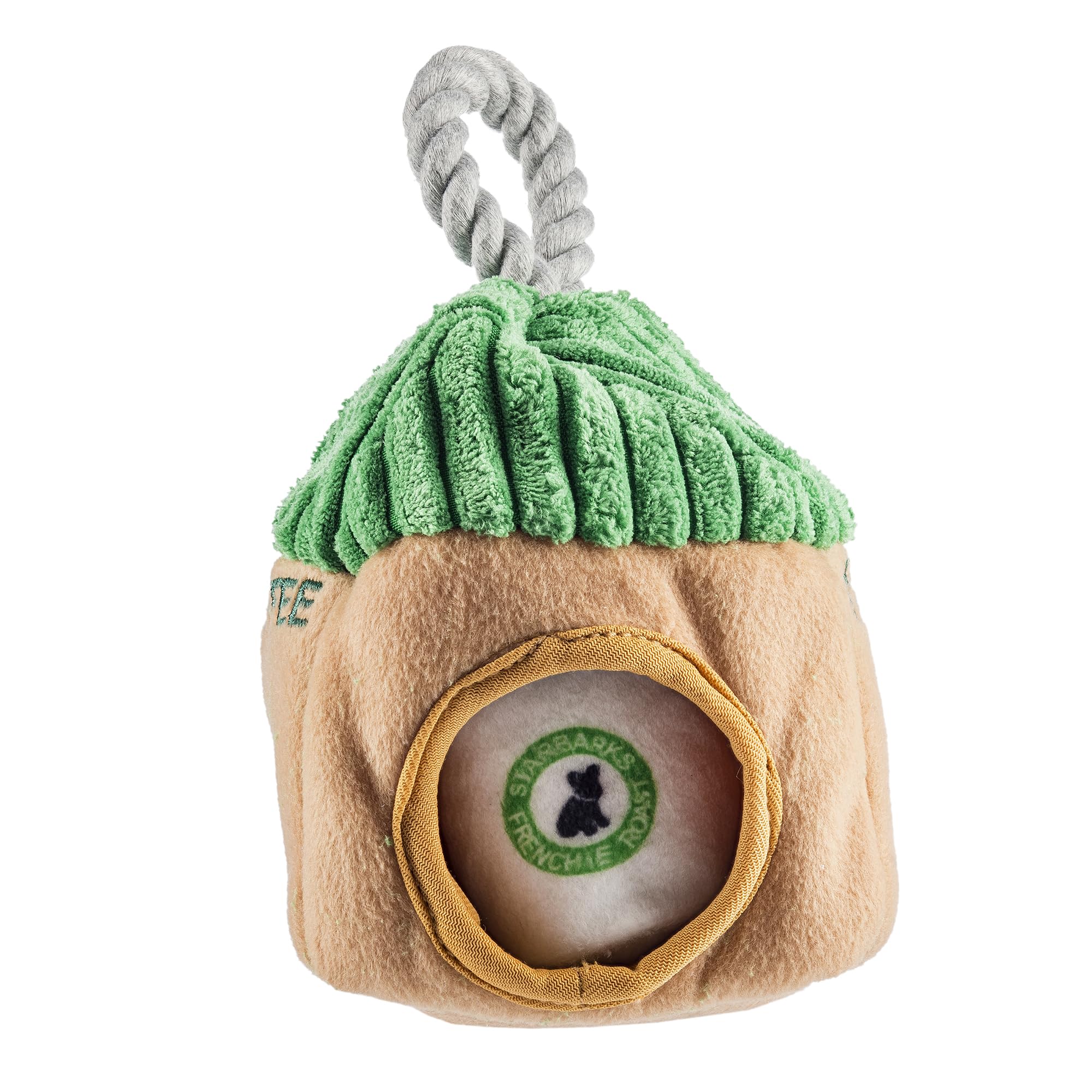 Haute Diggity Dog Starbarks Activity House, Plush Designer Dog Toys with Interactive Squeaker, Stimulating Pet Enrichment, Machi