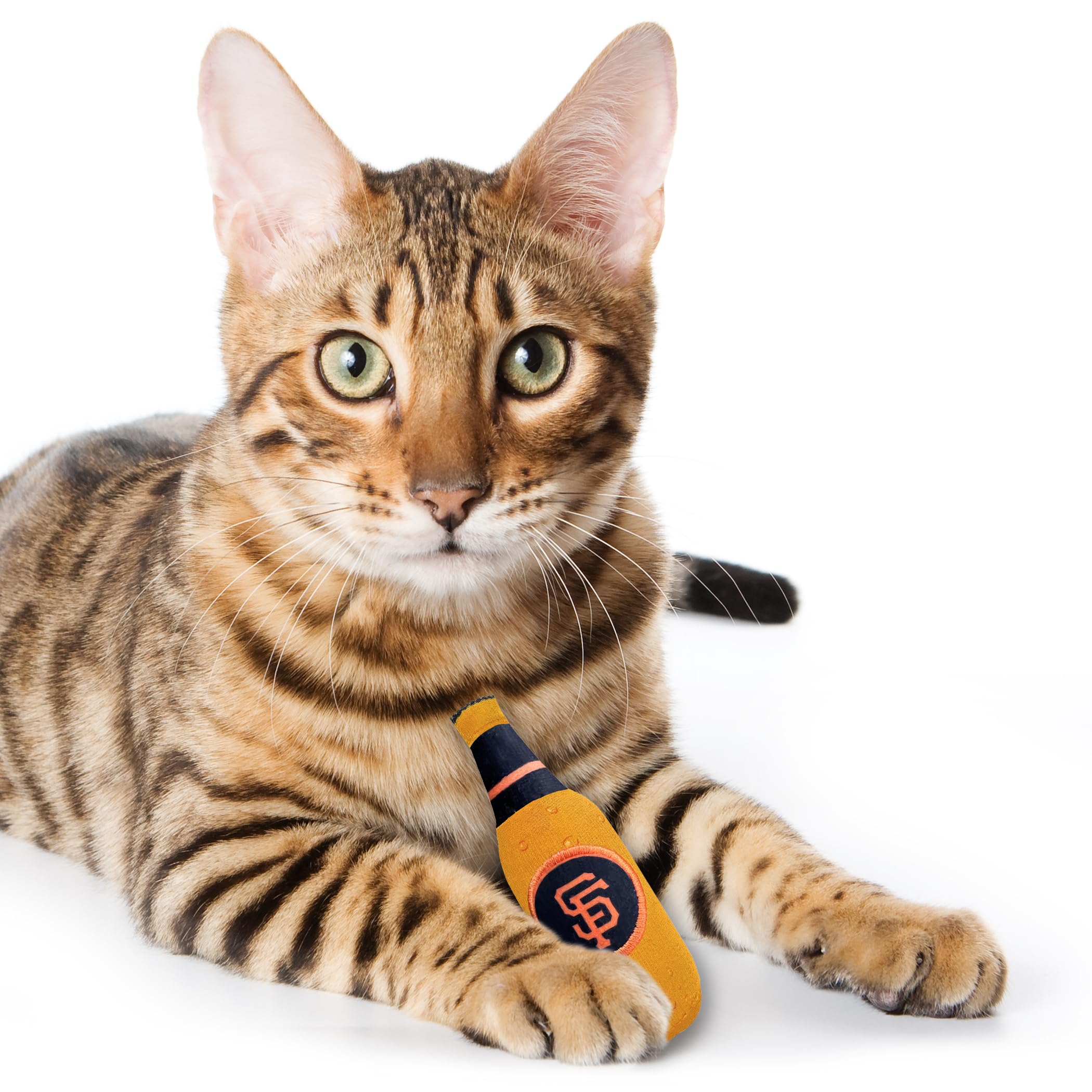 Best Plush Cat Toy - Mlb San Francisco Giants Complete Set Of 3 Piece Cat Toys Filled With Fresh Catnip. Includes: 1 Baseball Ca