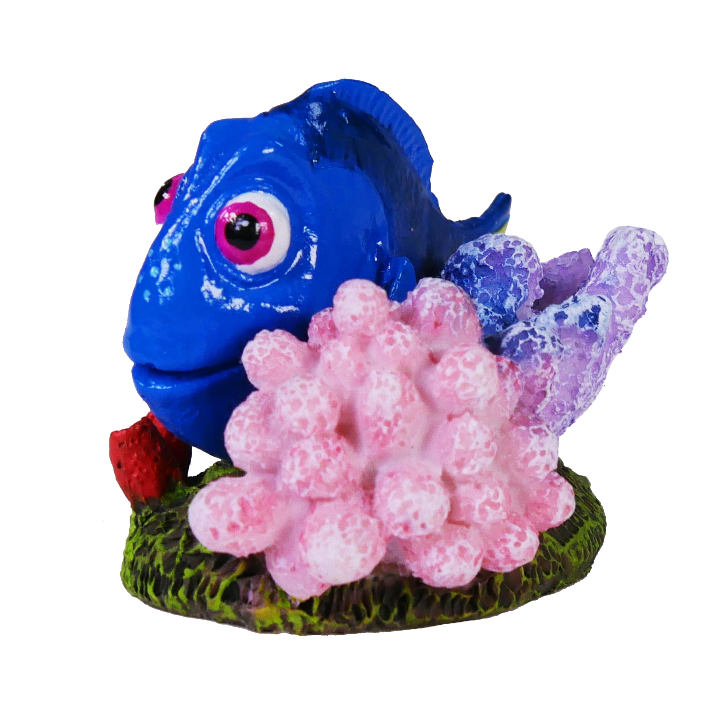 Disney Dory With Coral Aquarium Statue Blue Green Pink 1.5 In Mini - Pds-030172080555