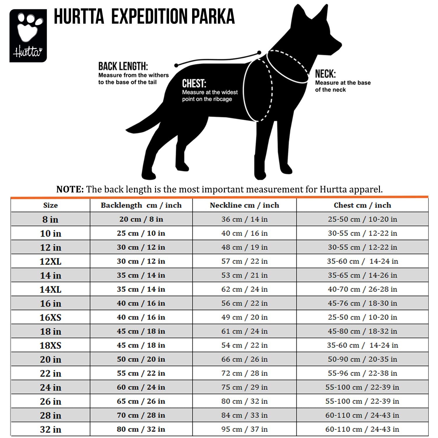 Hurtta Expedition Parka, Winter Dog Coat, Bilberry, 24 In