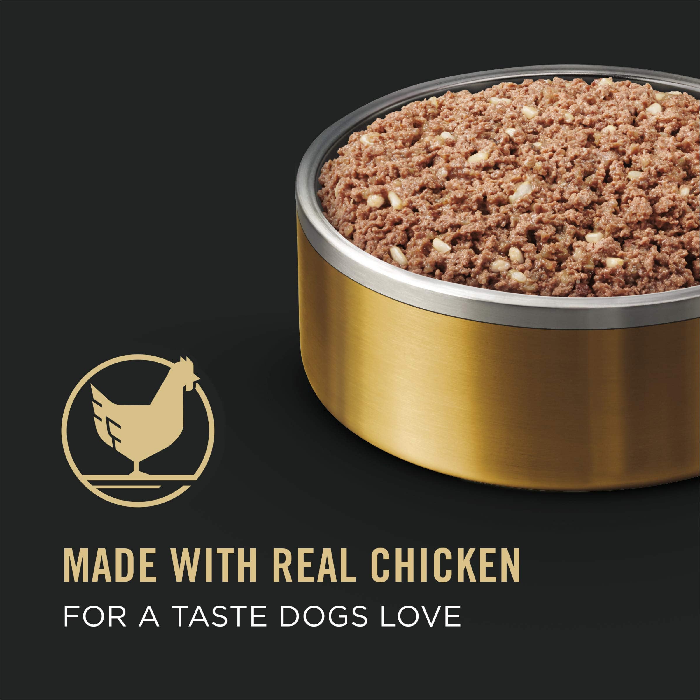 Purina Pro Plan High Protein Dog Food for Senior Dogs, Adult 7+ Chicken and Rice Entree - (Pack of 12) 13 oz. Cans