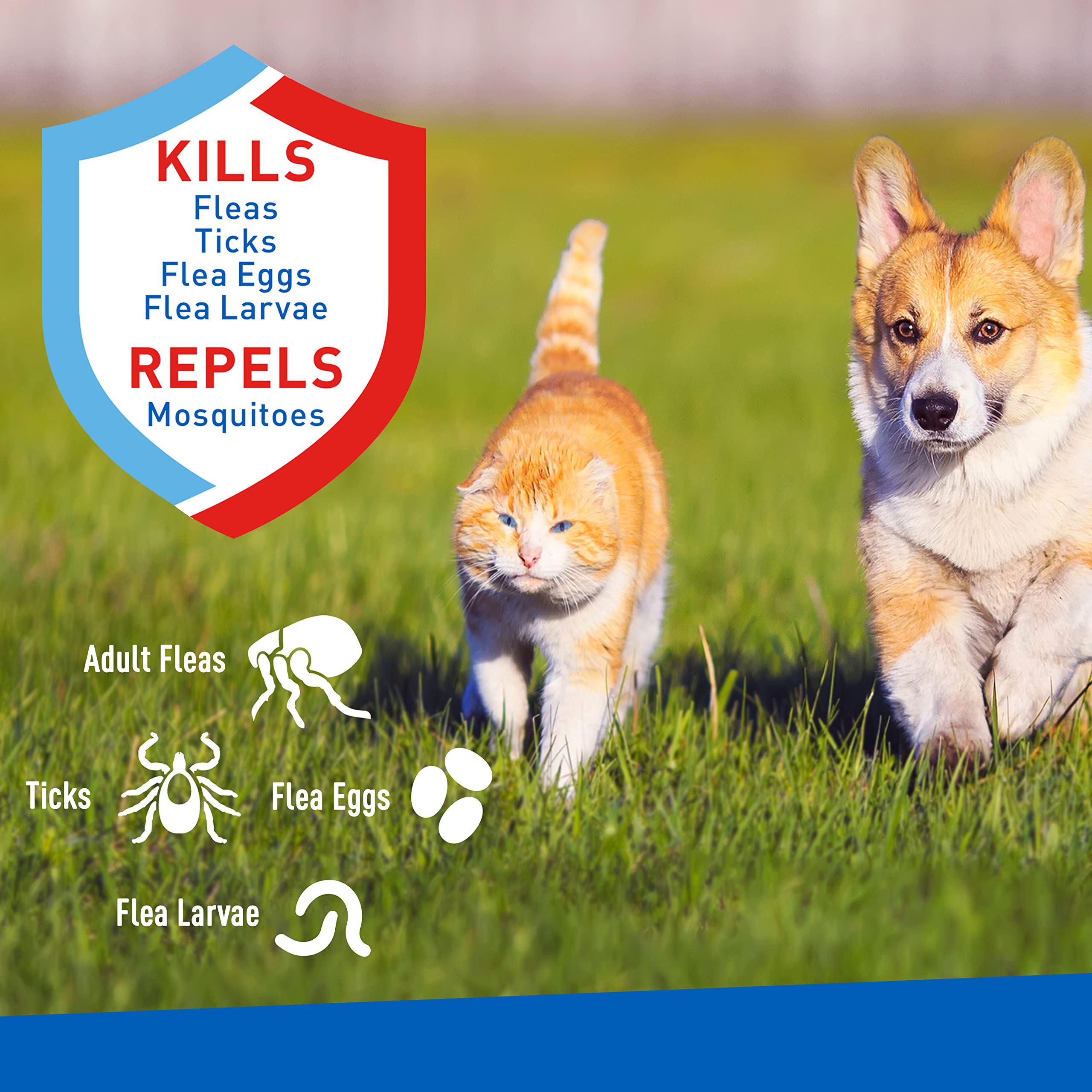Adams Plus Flea & Tick Spray with Precor ; Kills Adult Fleas, Flea Eggs, Flea Larvae, Ticks, and Repels Mosquitoes For Up To 2 W