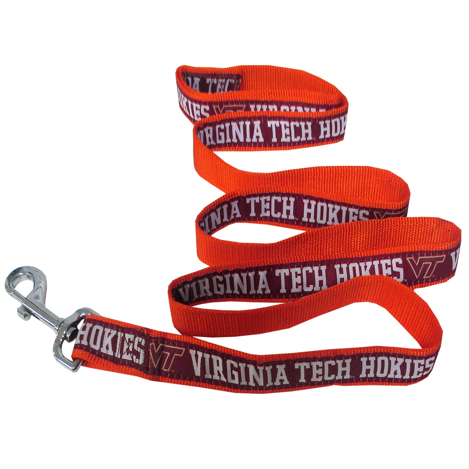 NCAA PET Leash, Medium, Virginia Tech Hokies, Shiny & Colorful Leash for Dogs & Cats Licensed by The NCAA