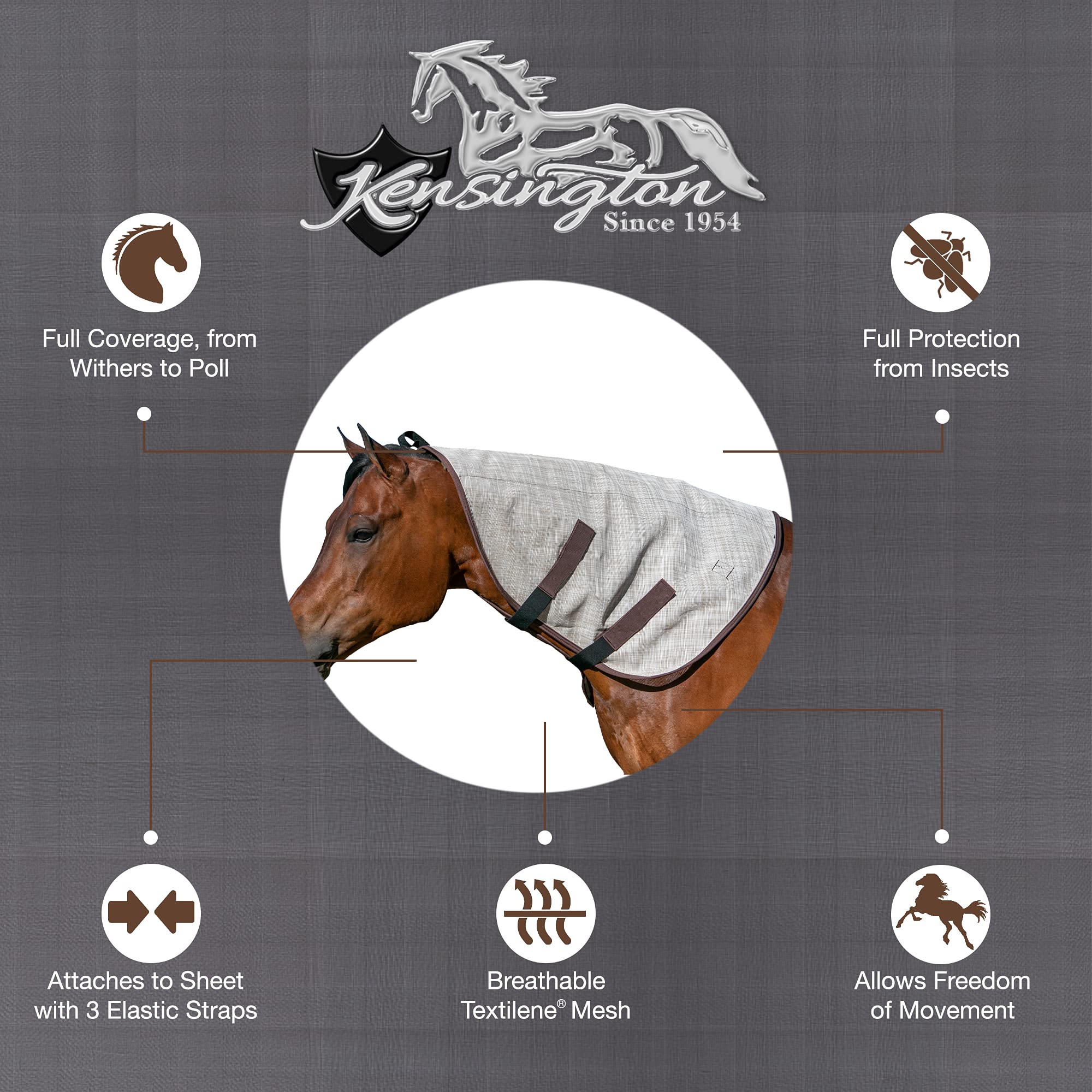 Kensington Protective Products Signature Textilene Nylon-Lined Neck Piece, X-Large, Desert Sand
