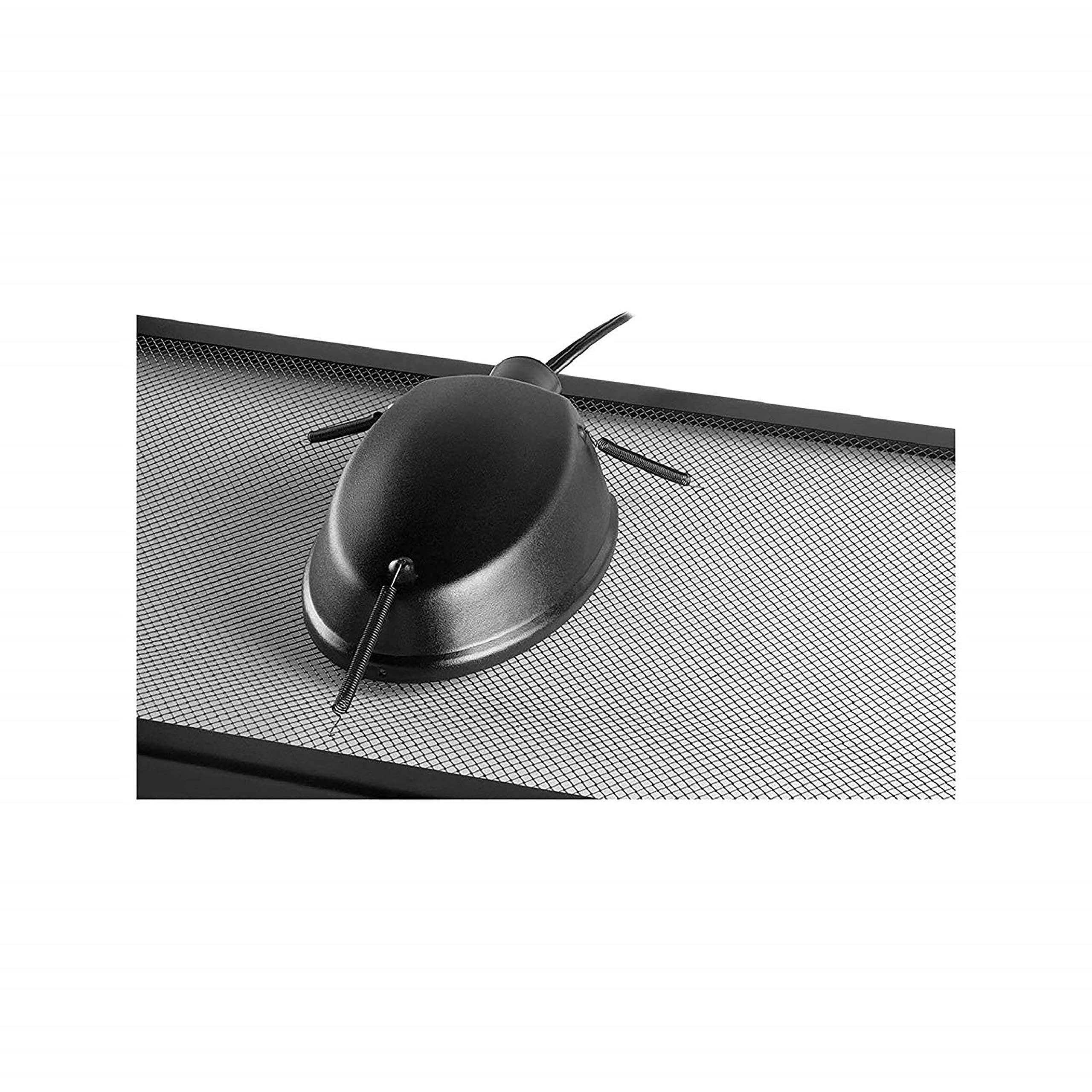Zilla Low Profile Reptile Terrarium Fixtures Single,Black