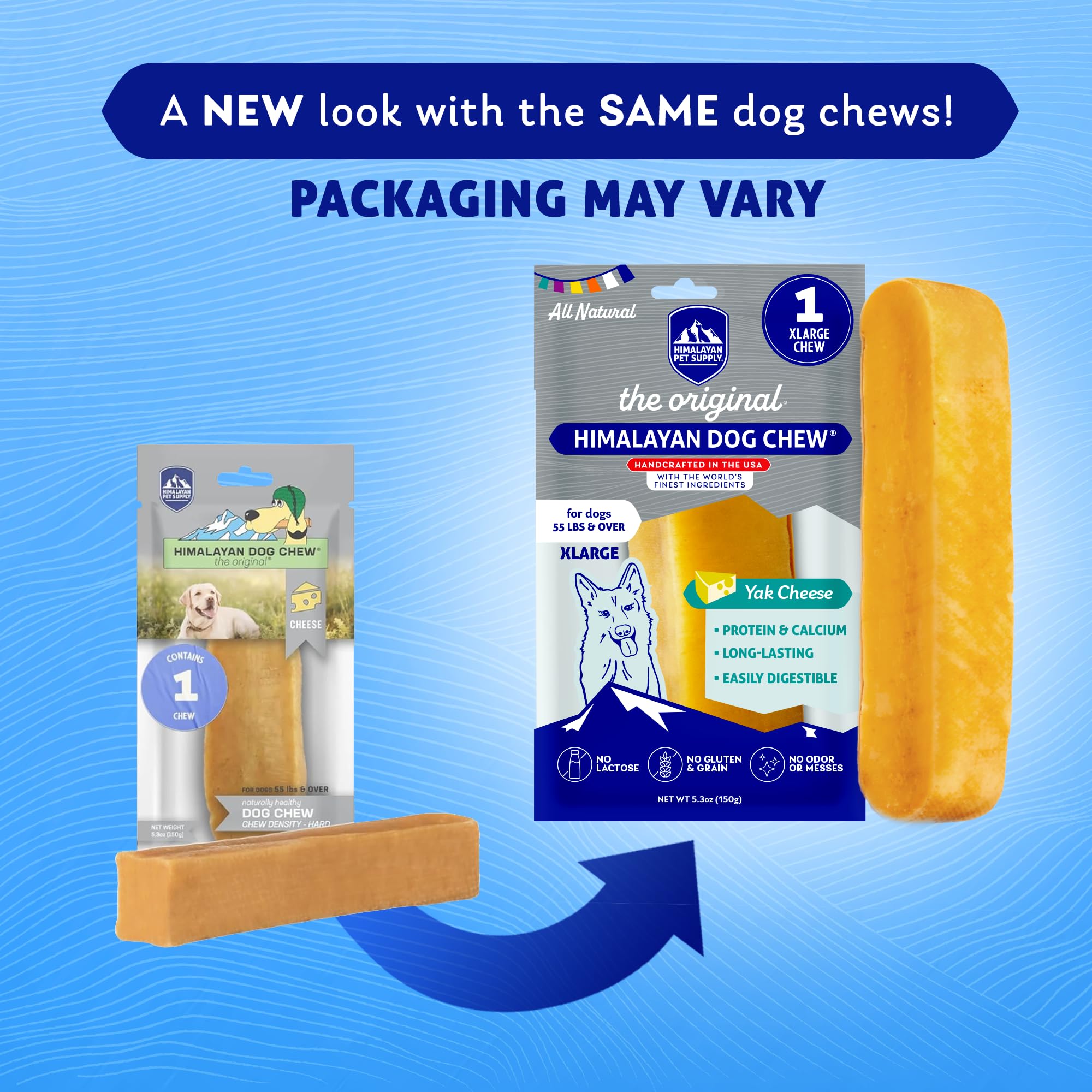 Himalayan Yak Cheese Dog Chews | Long Lasting-Stain Free-Protein Rich-Low Odor | 100% Natural, Healthy & Safe | No Lactose, Glut