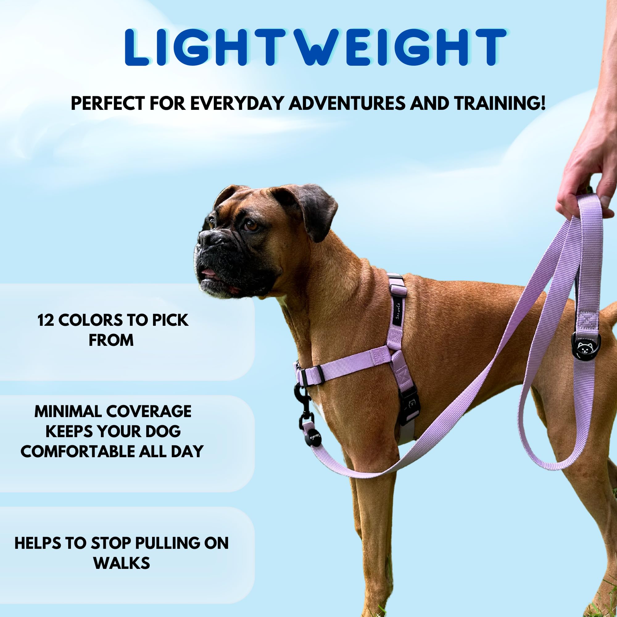 Shawnco Dream Walk No-Pull Dog Harness- Adjustable, Comfortable, Easy To Use Pet Halter To Help Stop Pulling For Small, Medium A