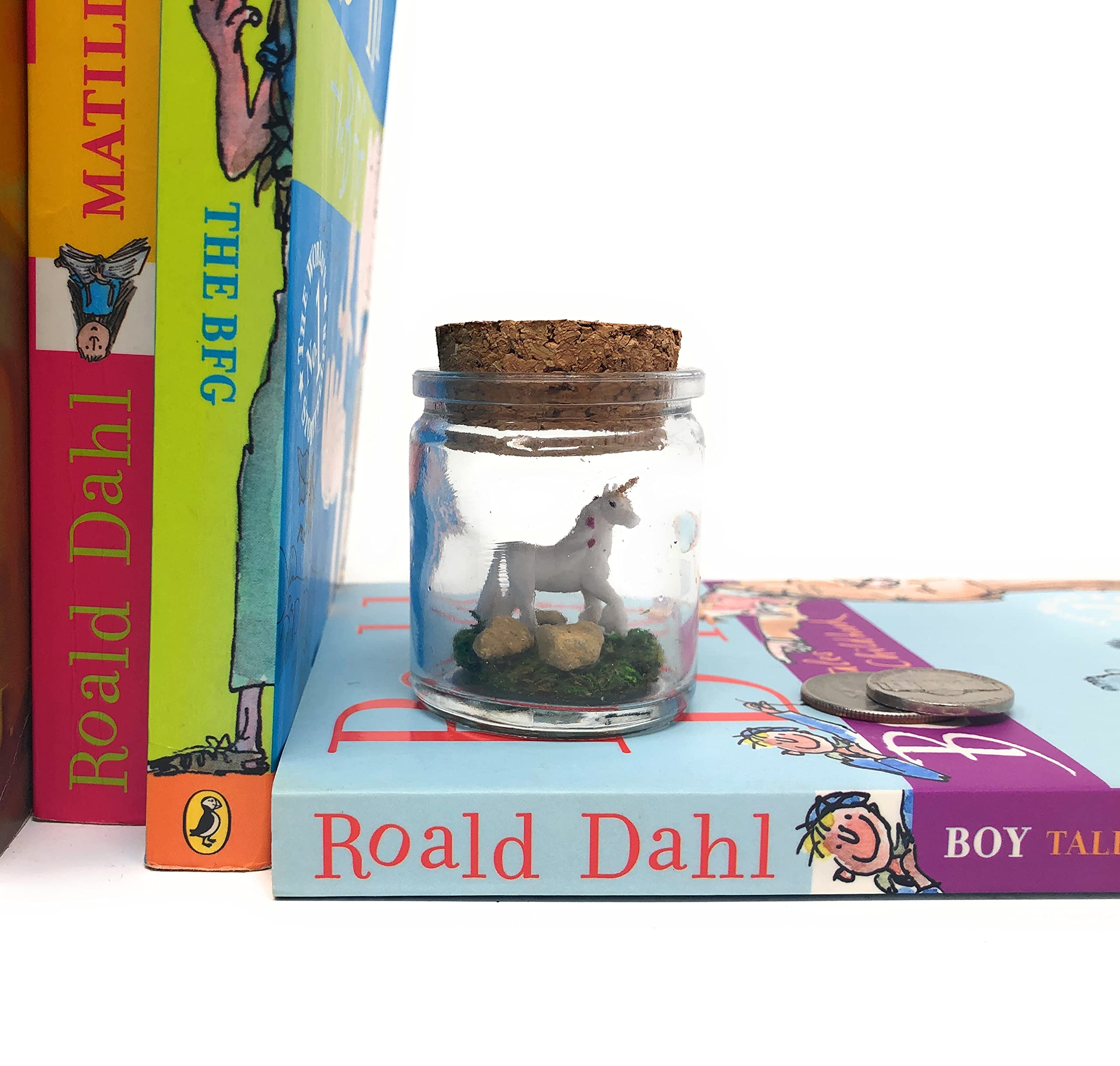 Mini Unicorn Desk Pet White With Adoption Certificate Novelty Desk Decor