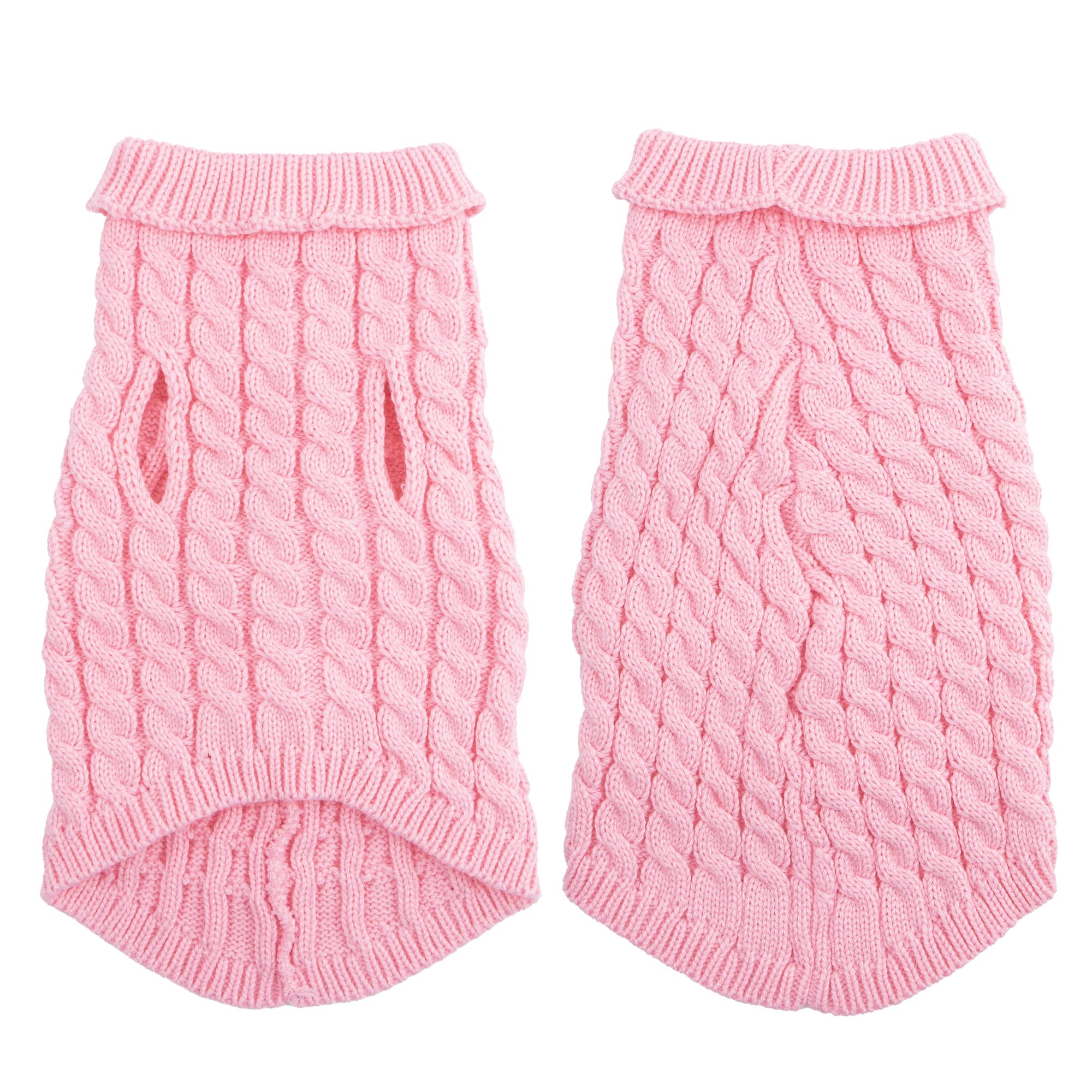 Dog Sweater, Pink Xl Dog Pullover Sweater, Turtleneck Knitwear, Dog Outfits For Small Dogs And Medium Dogs, Warm Clothes For Bul
