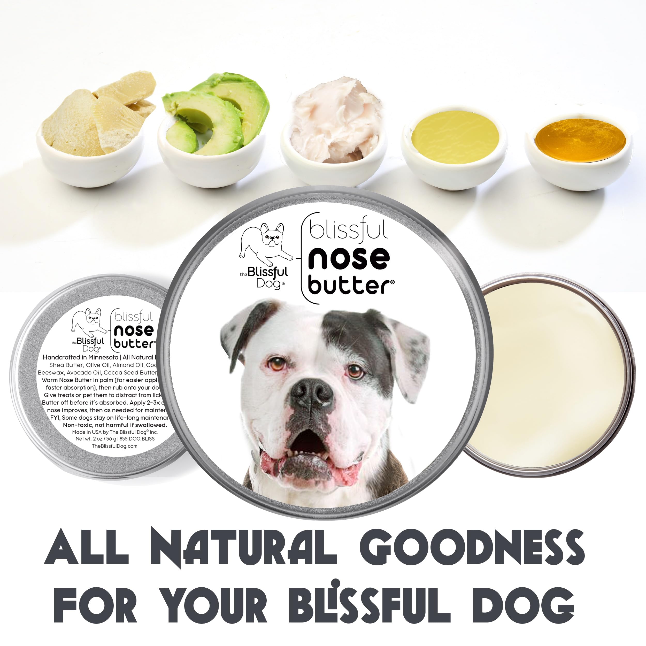 The Blissful Dog American Bulldog Unscented Nose Butter