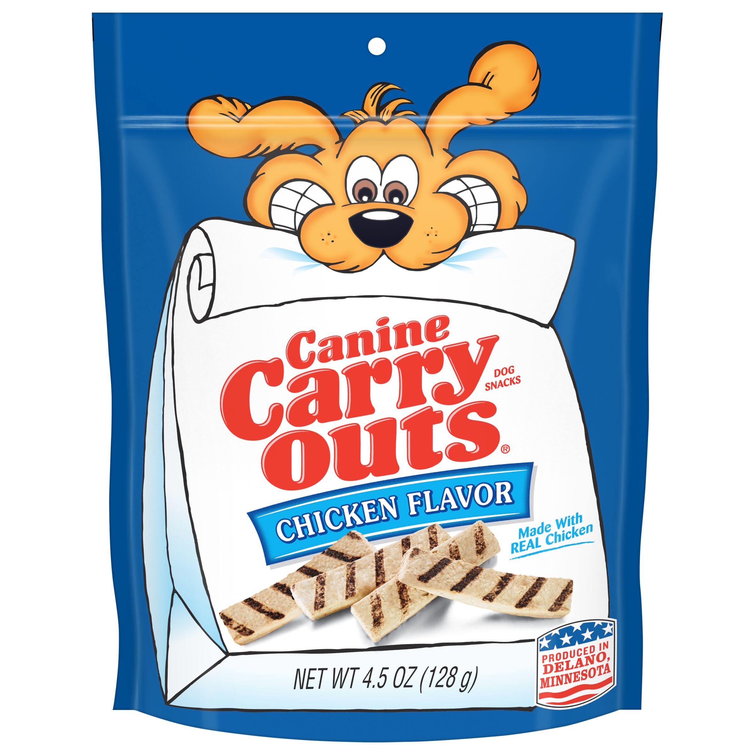 Canine Carry Outs Chicken Flavor Dog Treats, 4.5 Ounce Bag