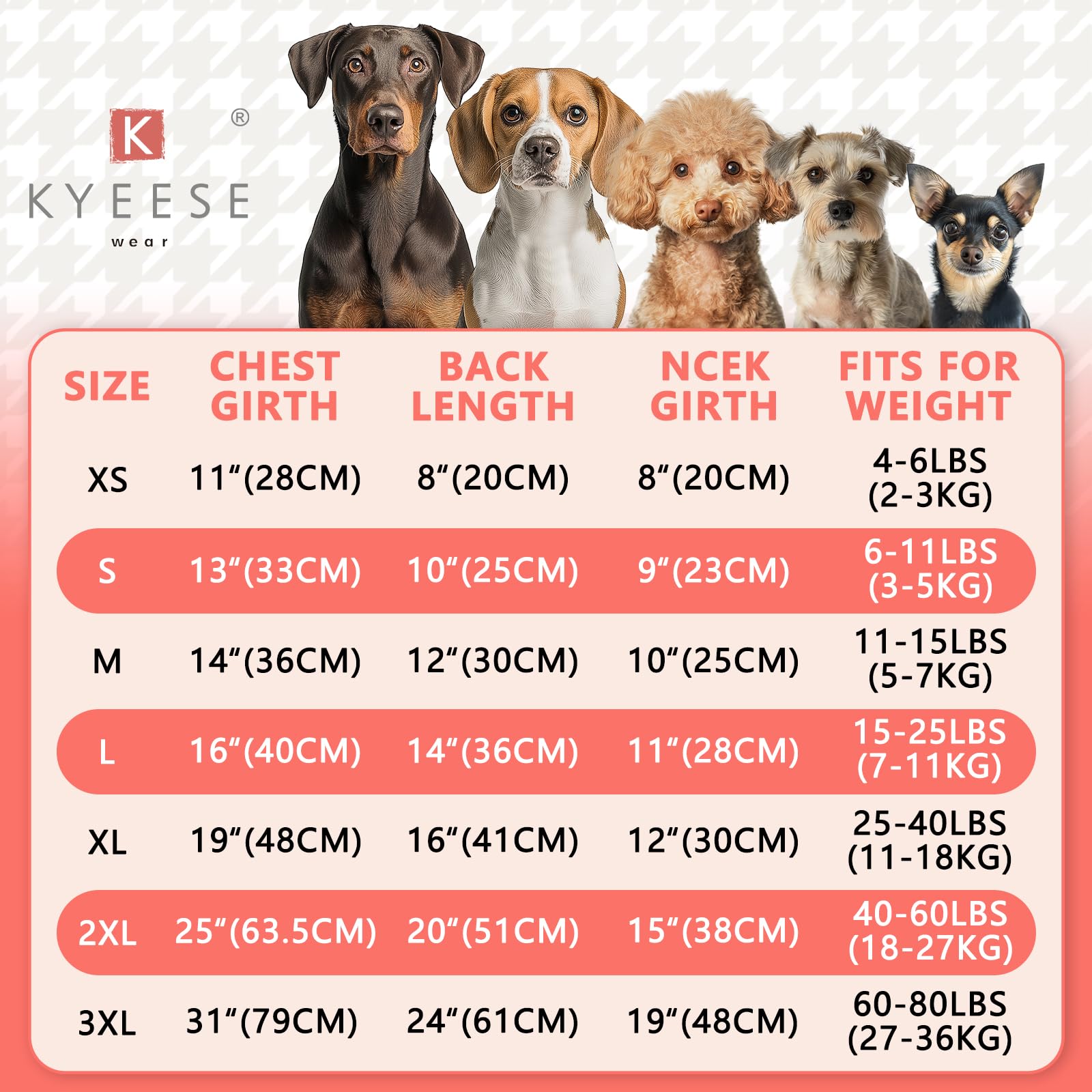 Kyeese Dog Pajamas For Small Dogs With Printed Soft Material Stretchable Dog Onesie Pjs Cat Pajama Dog Apparel