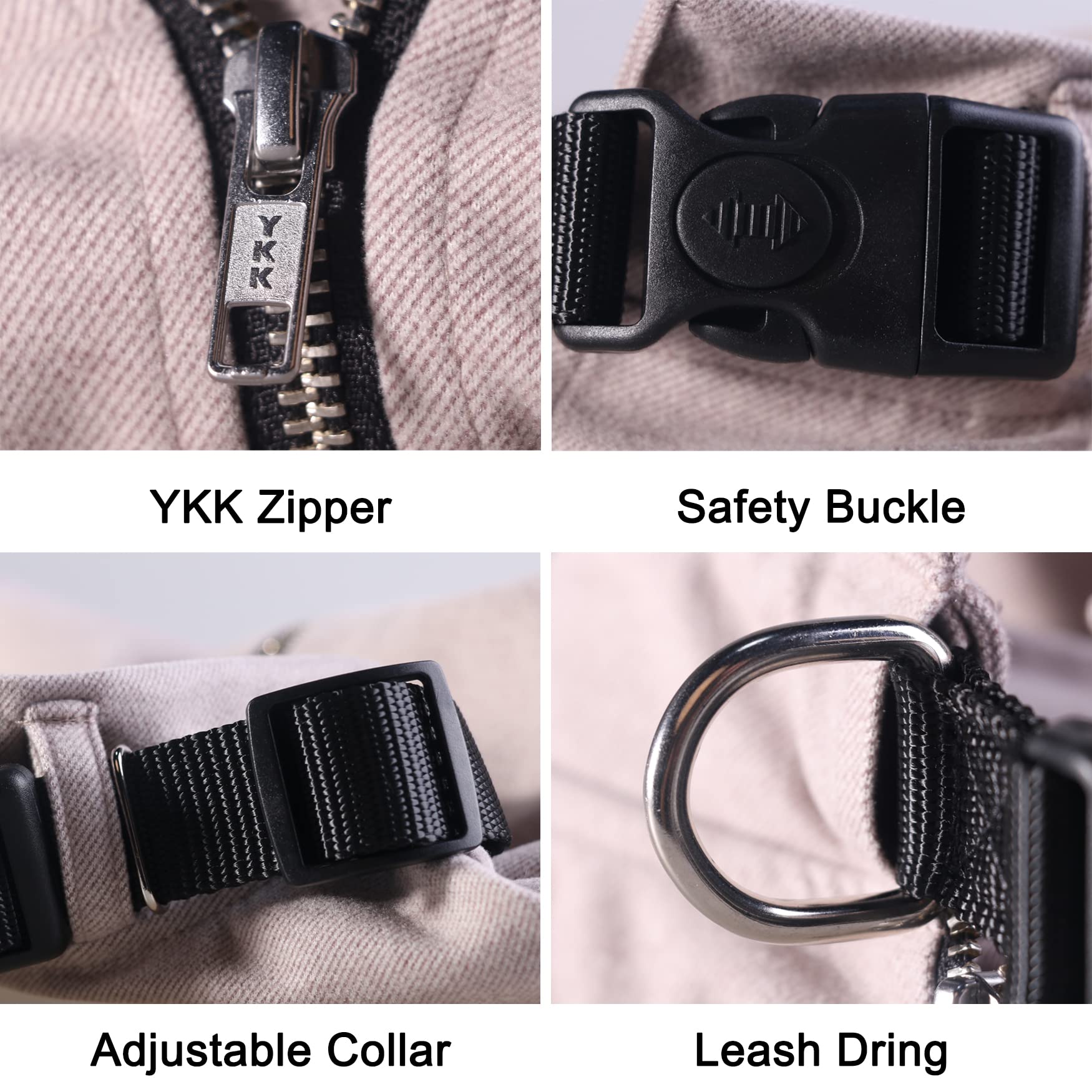 Arunners Extra Large Dog Collar Jackets Clothes Sweaters With Leash Ring For Labrador Rottweiler Great Dane, Grey, 9X-Large