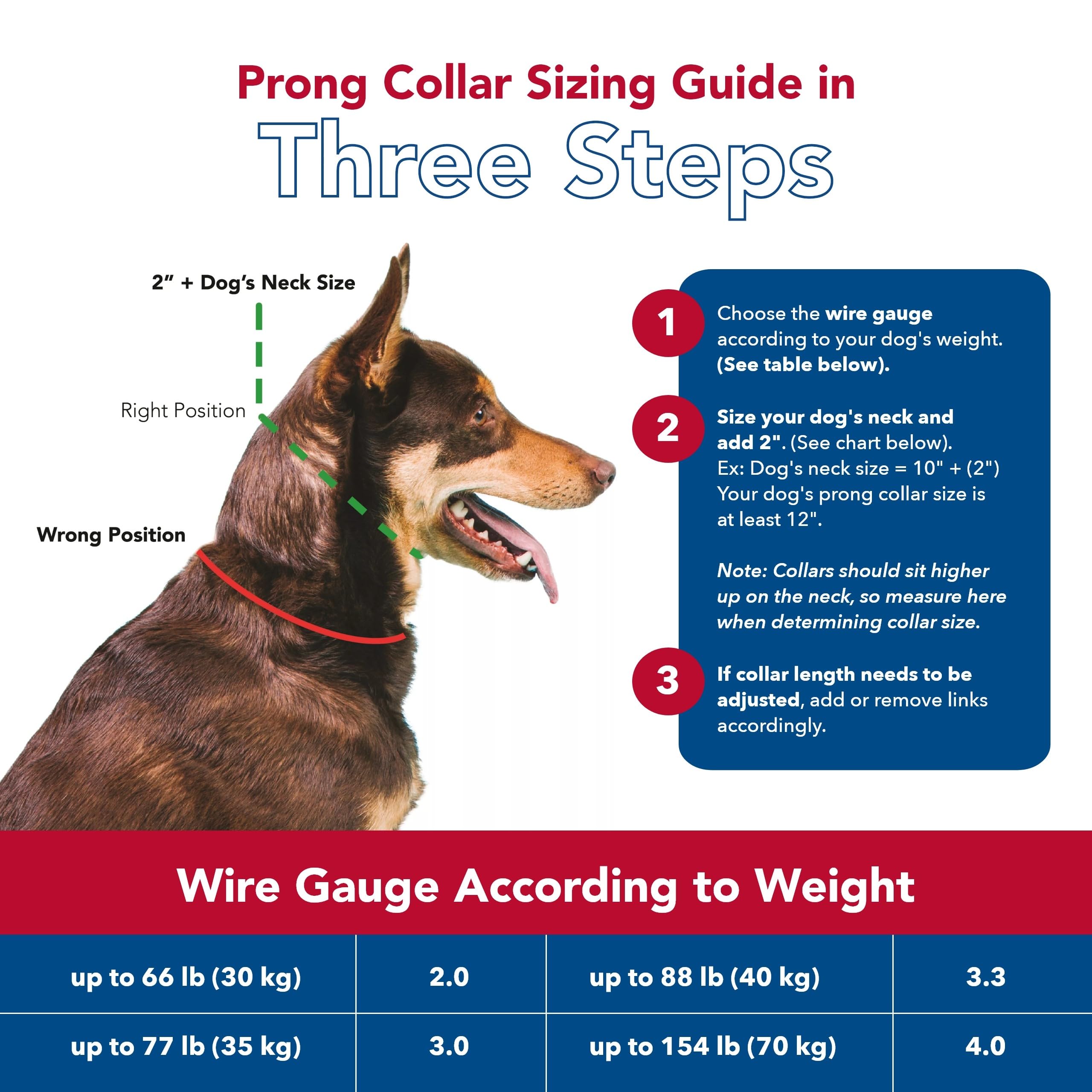 Coastal Pet Titan Dog Prong Training Collar - Rust-Resistant And Prong Metal Training Chain Collar For Dogs - Quality Supplies - 4 Mm X 22'