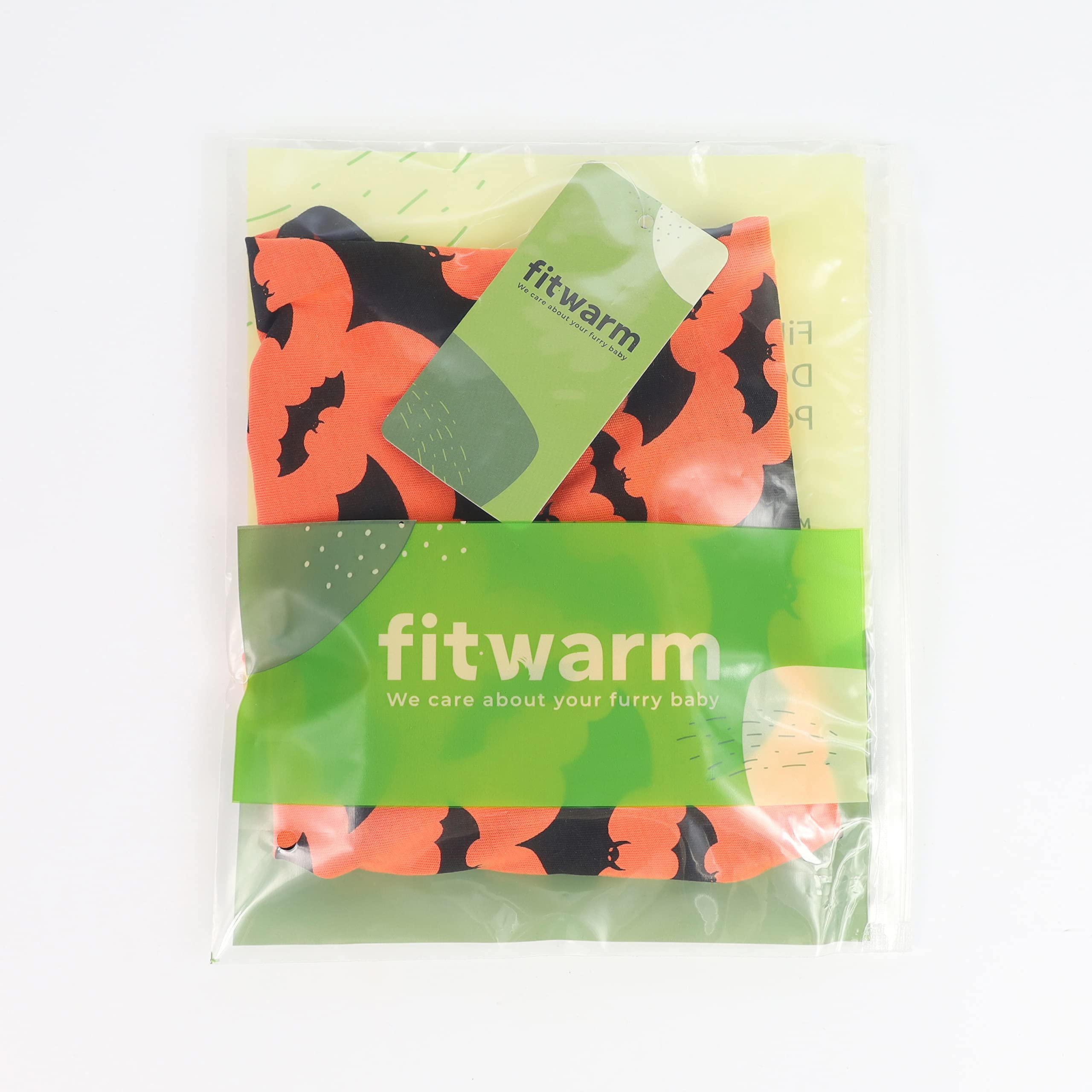 Fitwarm 100% Cotton Halloween Dog Clothes Scary Bat Dog Costumes Doggie Shirts Puppy Shirt Pet Vest Tank Top Cat Tee Orange Xx-Large