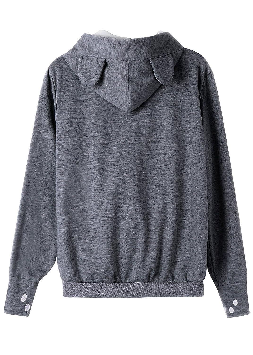 Jomago Womens Pet Carrier Thin Hoodies Kitten Puppy Pouch Shirts Animal Holder Hood Long Sleeve Sweatshirt Thin Dark Grey