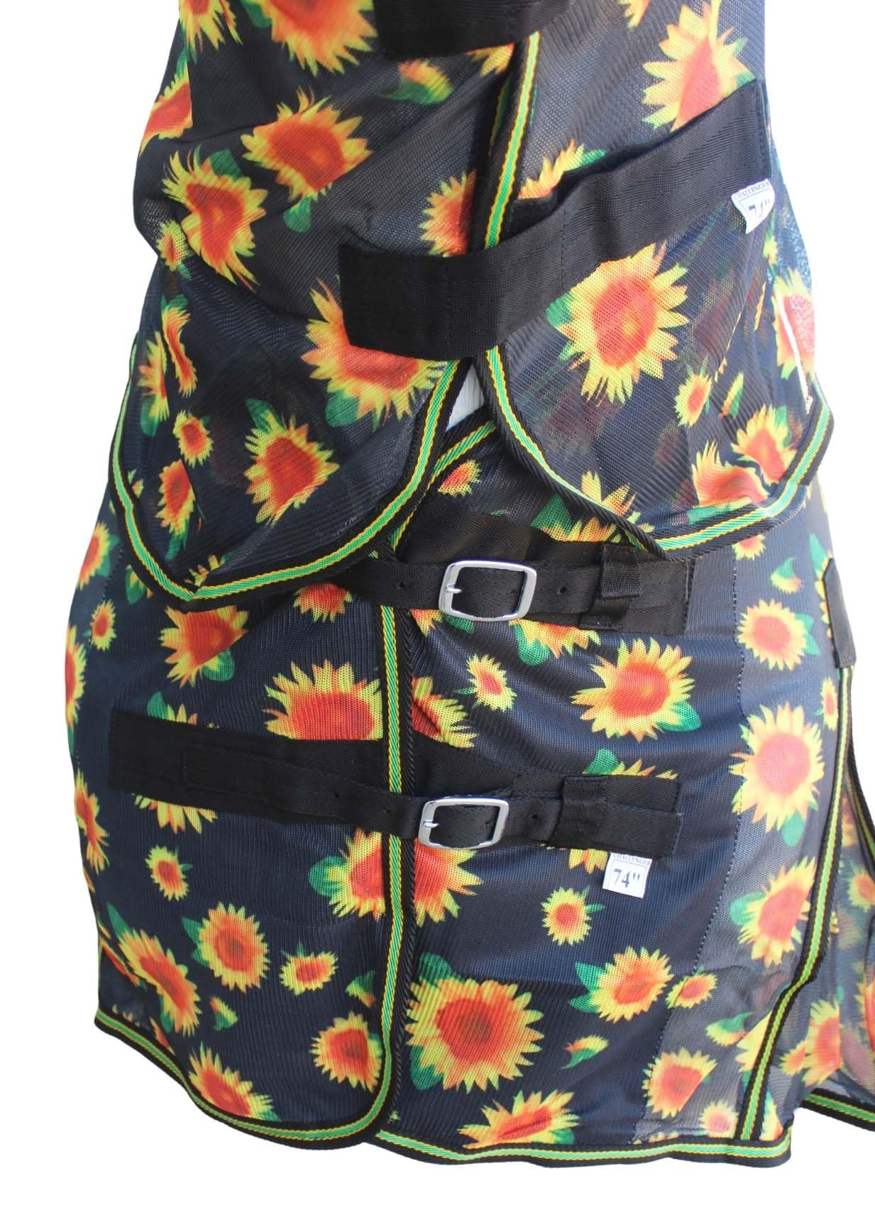 84 Horse Light Summer Spring Airflow Mesh Neck Sunflower 73158