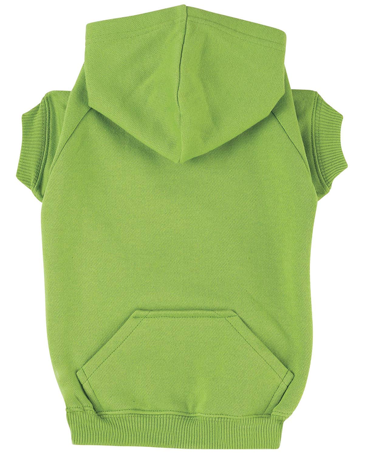 Zack & Zoey Basic Hoodie For Dogs, 8' X-Small, Parrot Green