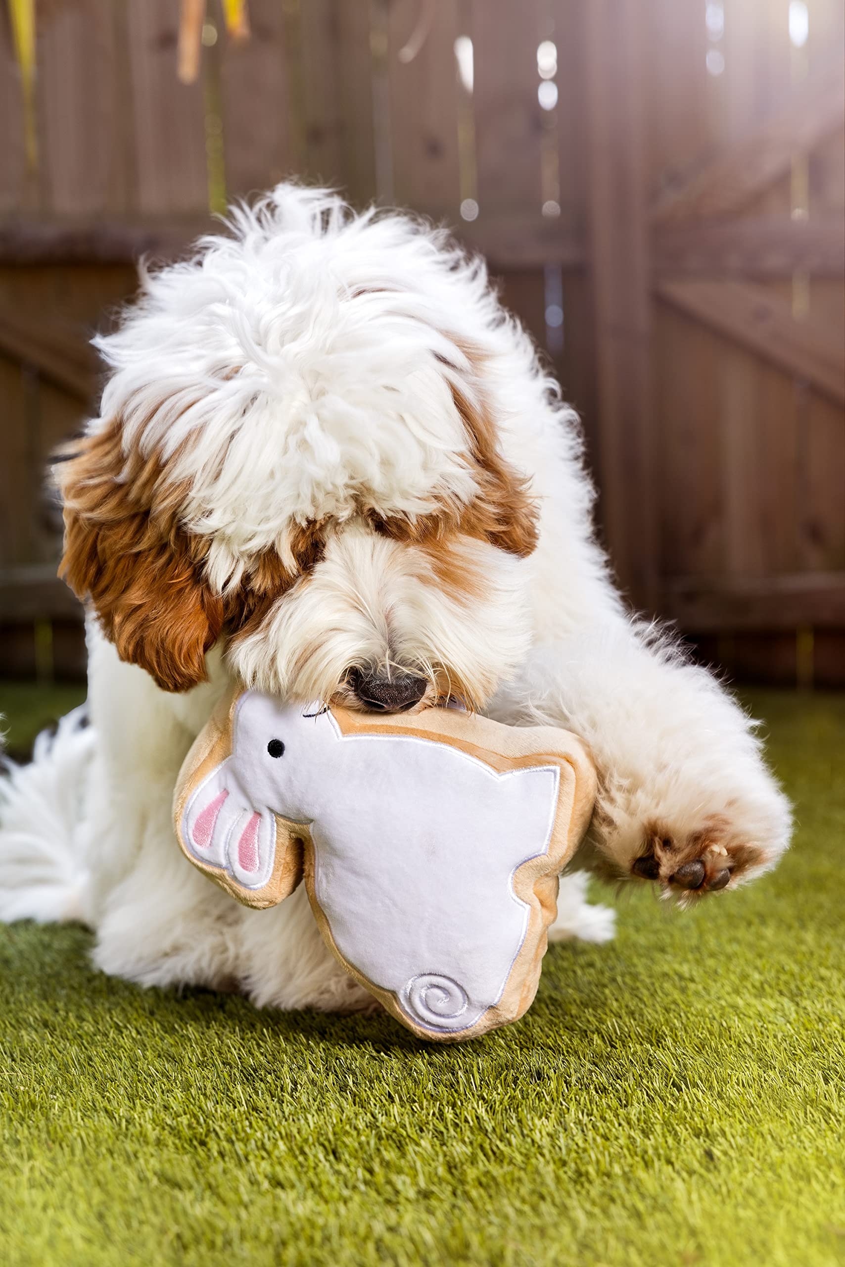 Midlee Sugar Cookie Easter Bunny Dog Toy (Large)