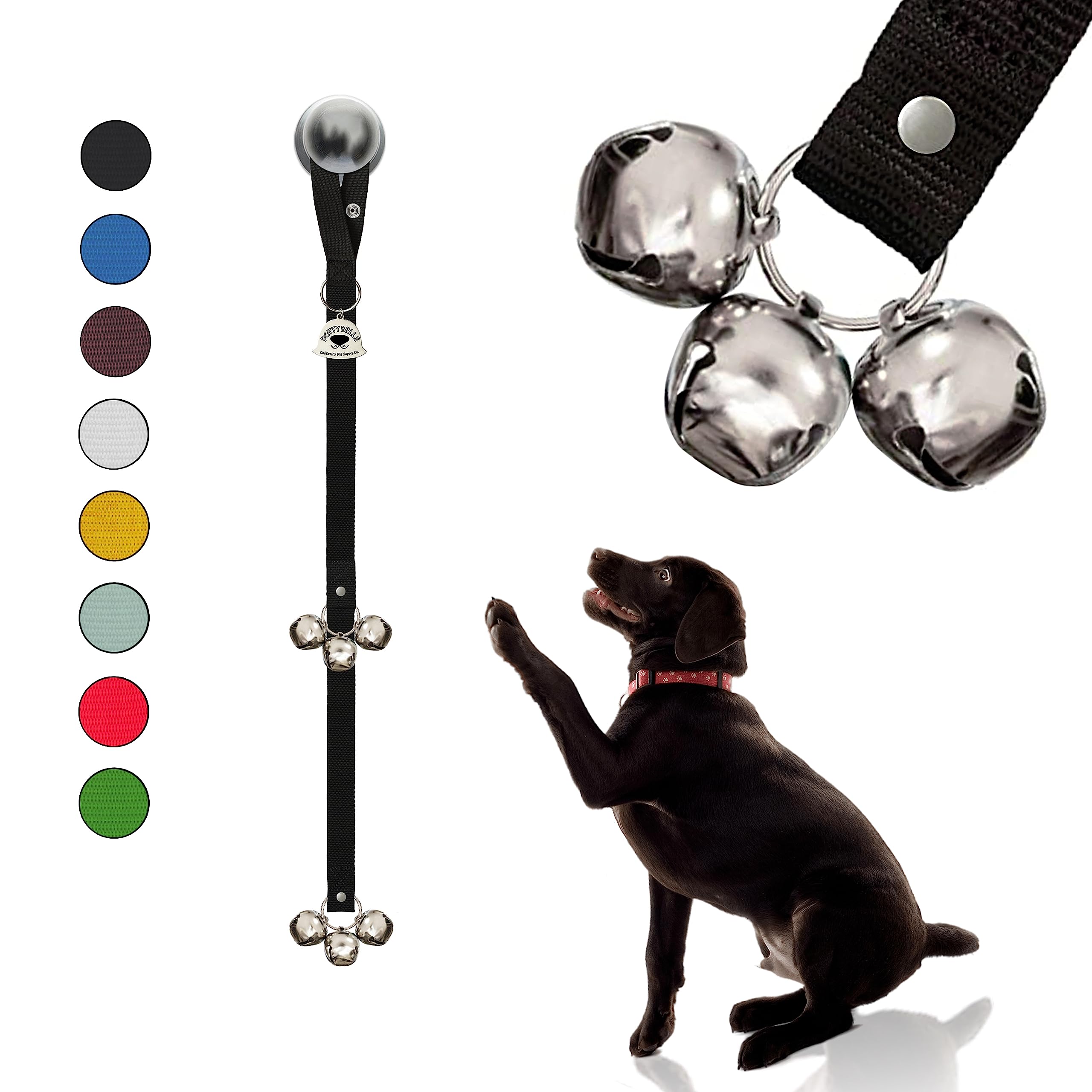 Caldwell'S Pet Supply Co. Dog Potty Bells, Dog Door Bell, Bells To Go Outside, Potty Training Bell, Dogs Doorbell, Dogs Potty Doorbell, Ring To Go Pee, All Breed Puppy Training Tool