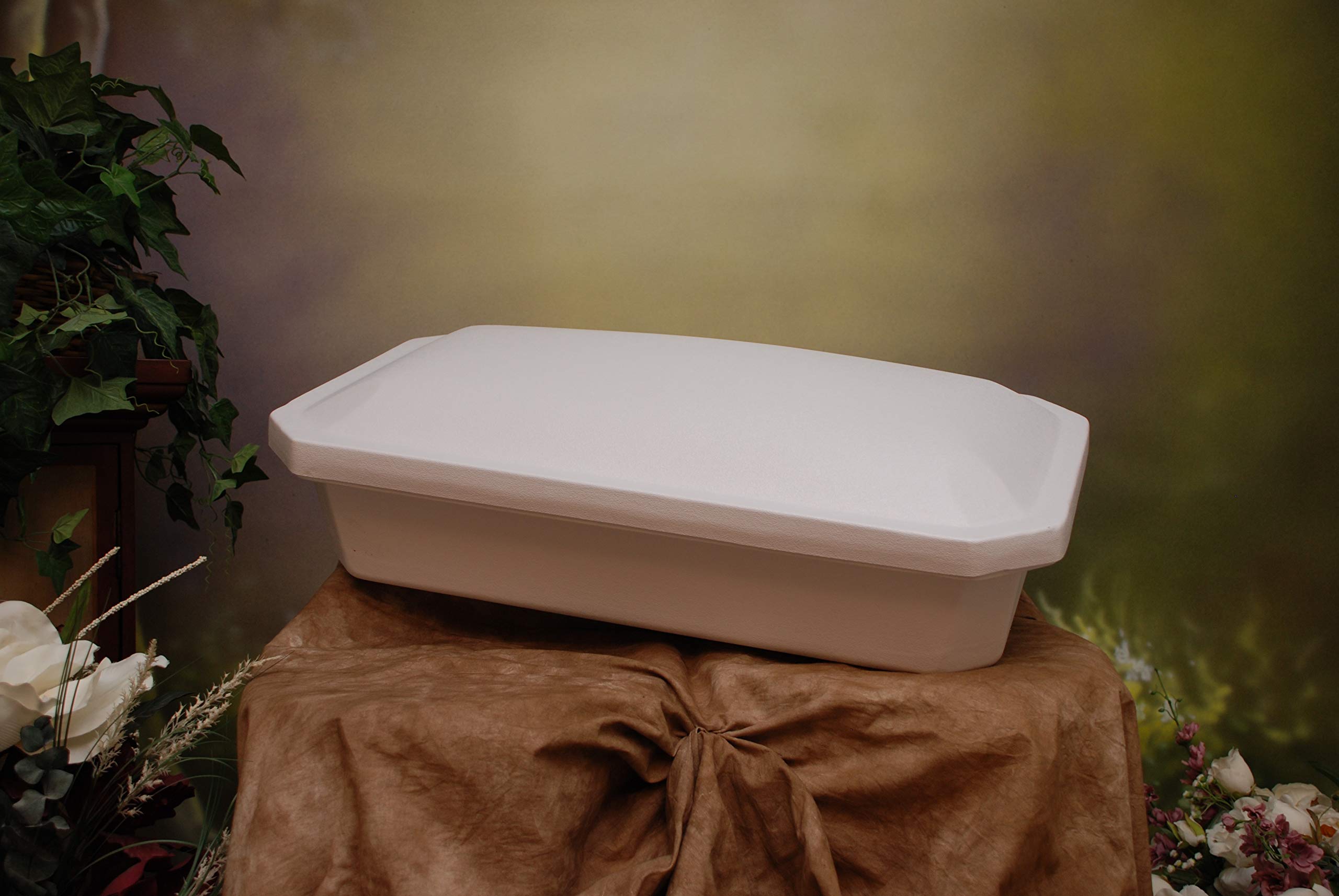 Newnak'S Pet Casket-Pet Casket White/Pink (3 Sizes) Standard (Medium)