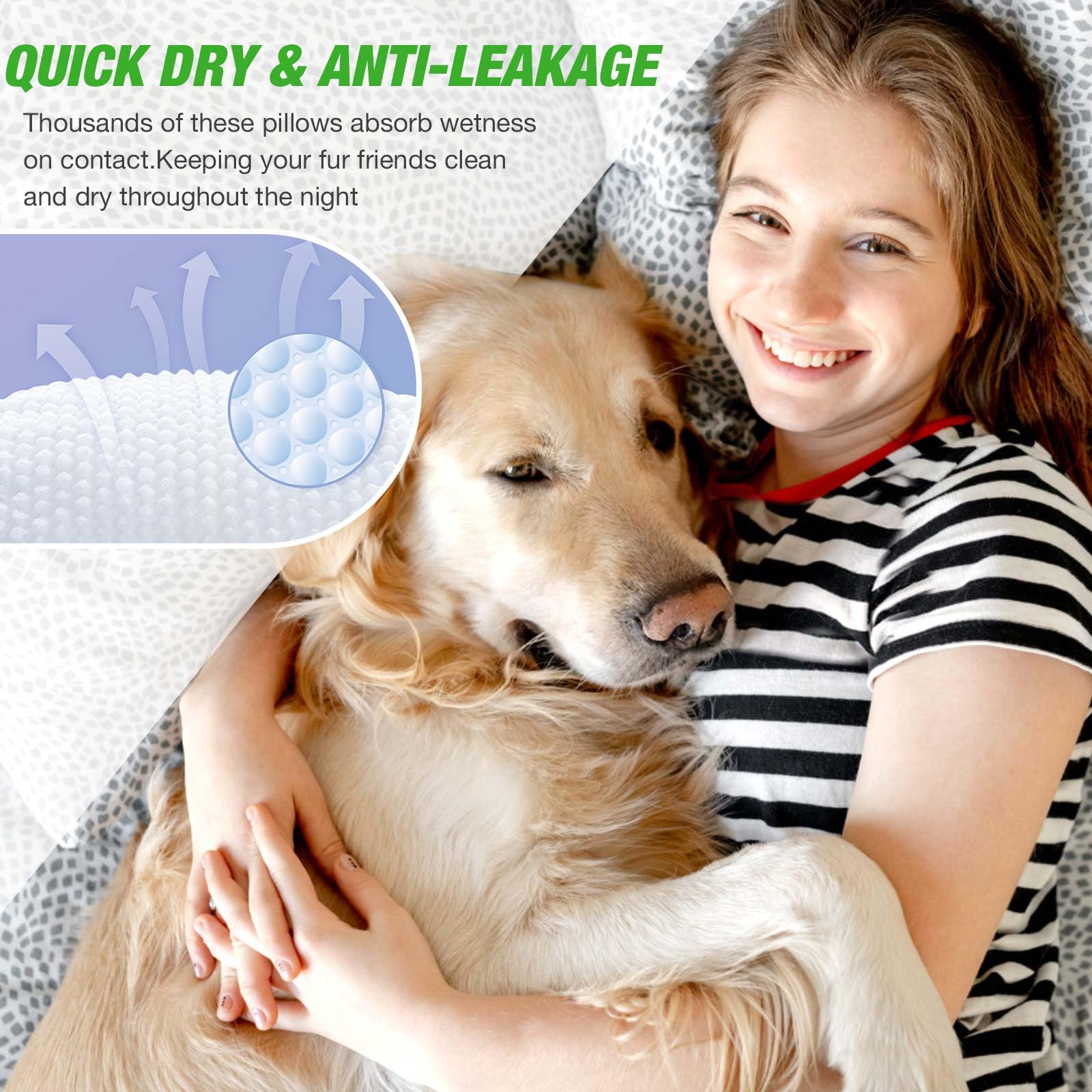 SkyLion Dog Diapers Male, Disposable, Super Absorbent, Medium Size, 50 Count, Leak Proof, Ultra Dry, Polycotton, White