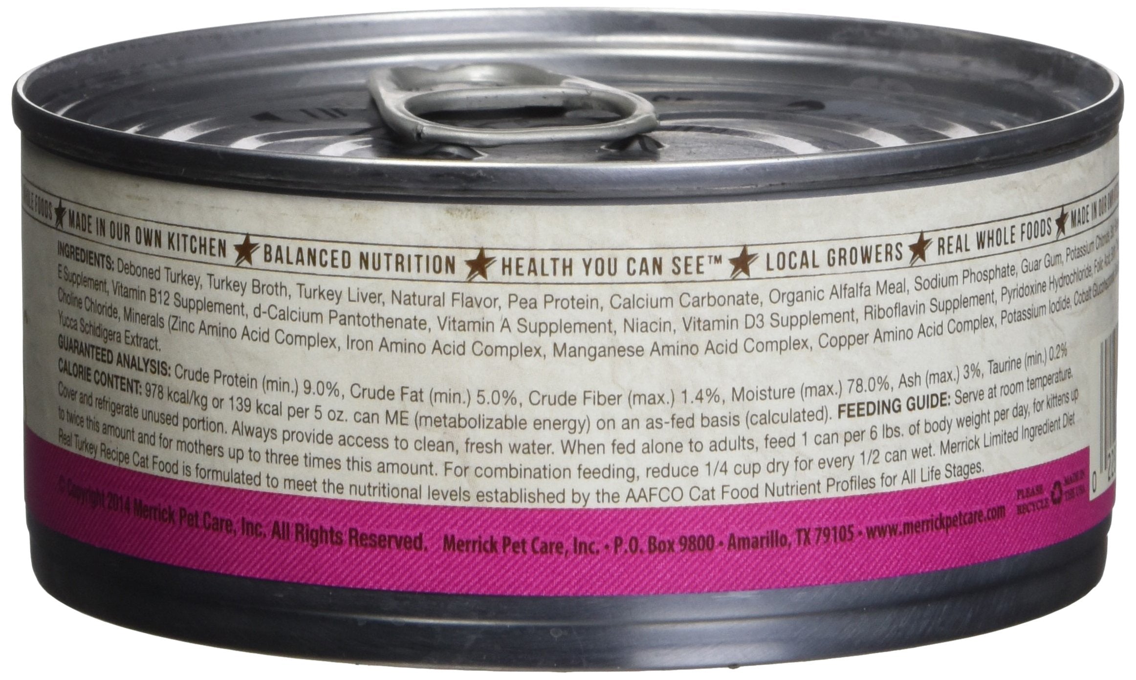 Merrick Limited Ingredient Diet Real Turkey Recipe Cat 24/5Z