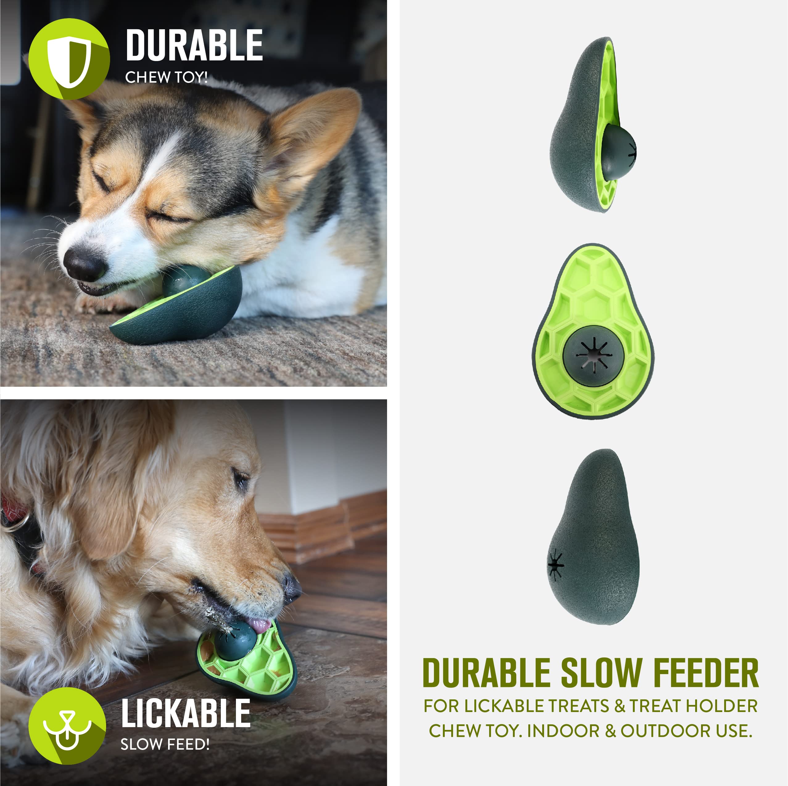 Hyper Pet Wobocado Bully Stick Dog Treat Holder, Slow Feeder, Interactive Chew Toy, Alternative to Dog Treat Dispensing Toys, fo