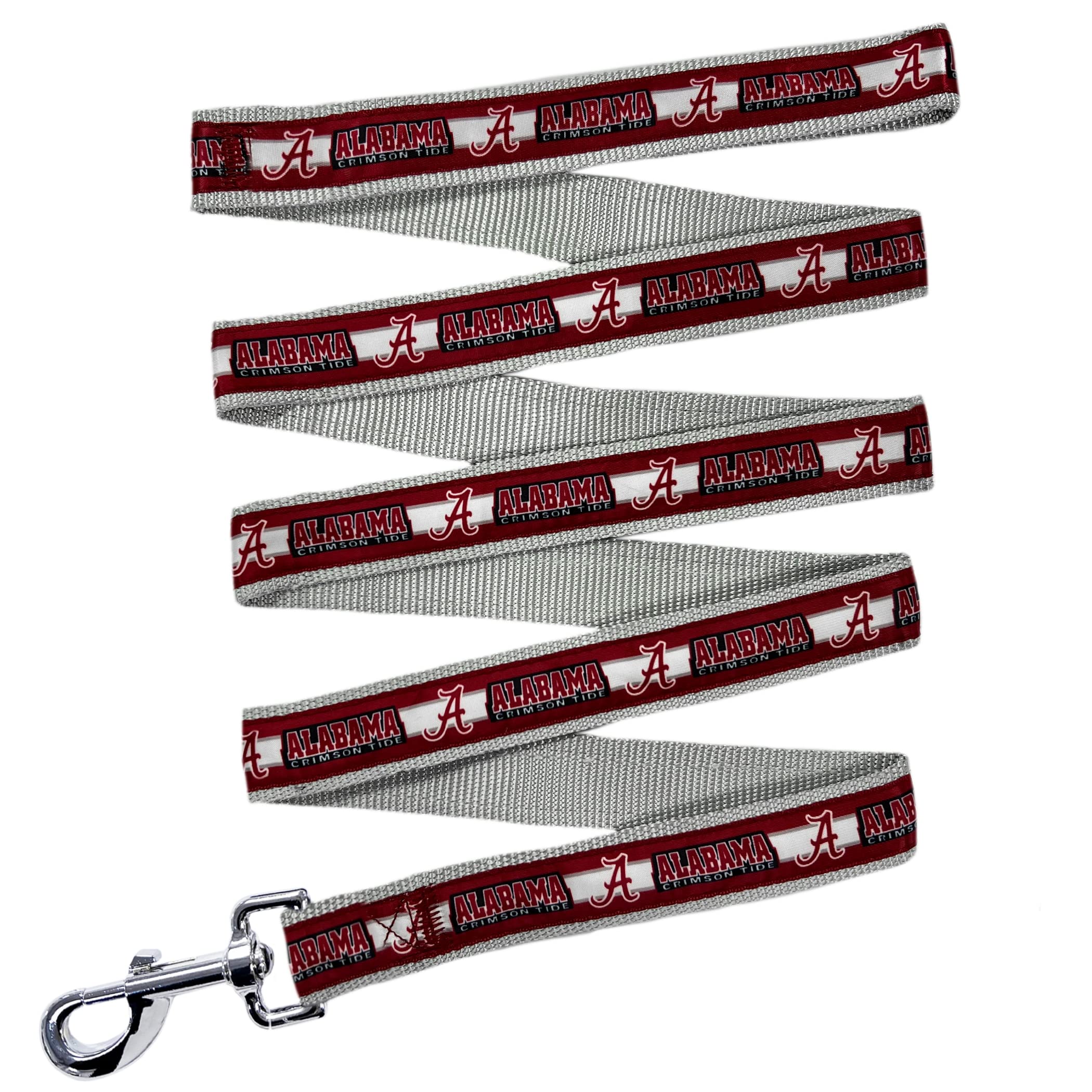 Ncaa Pet Leash, Medium, Alabama Crimson Tide, Dog Leash, Shiny & Colorful Leash For Dogs & Cats Licensed By The Ncaa, New Versio