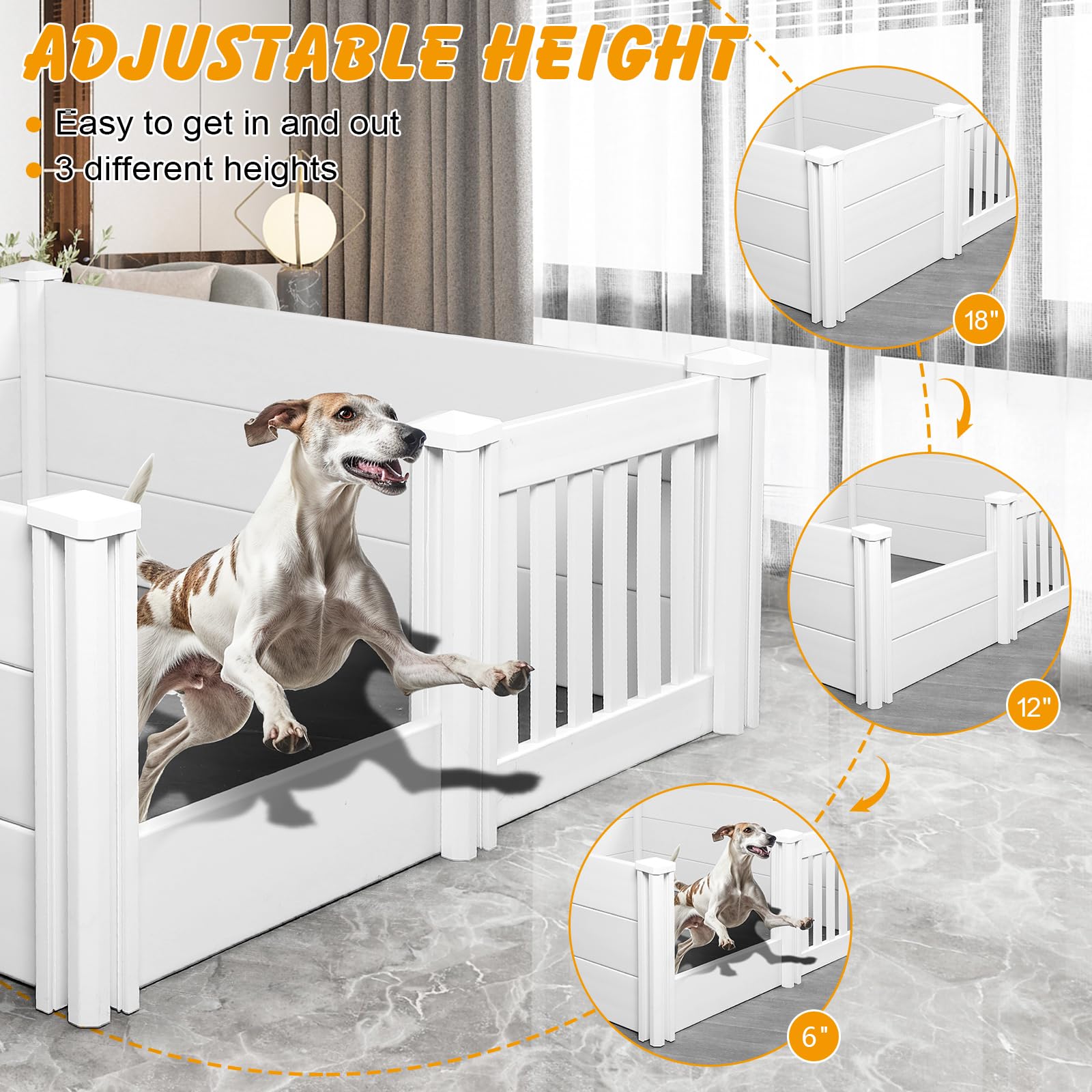 Whelping Box For Dogs And Puppies With Pig Rails And Waterproof Whelping Pad, Whelping Supplies With Adjustable Height Door Id C