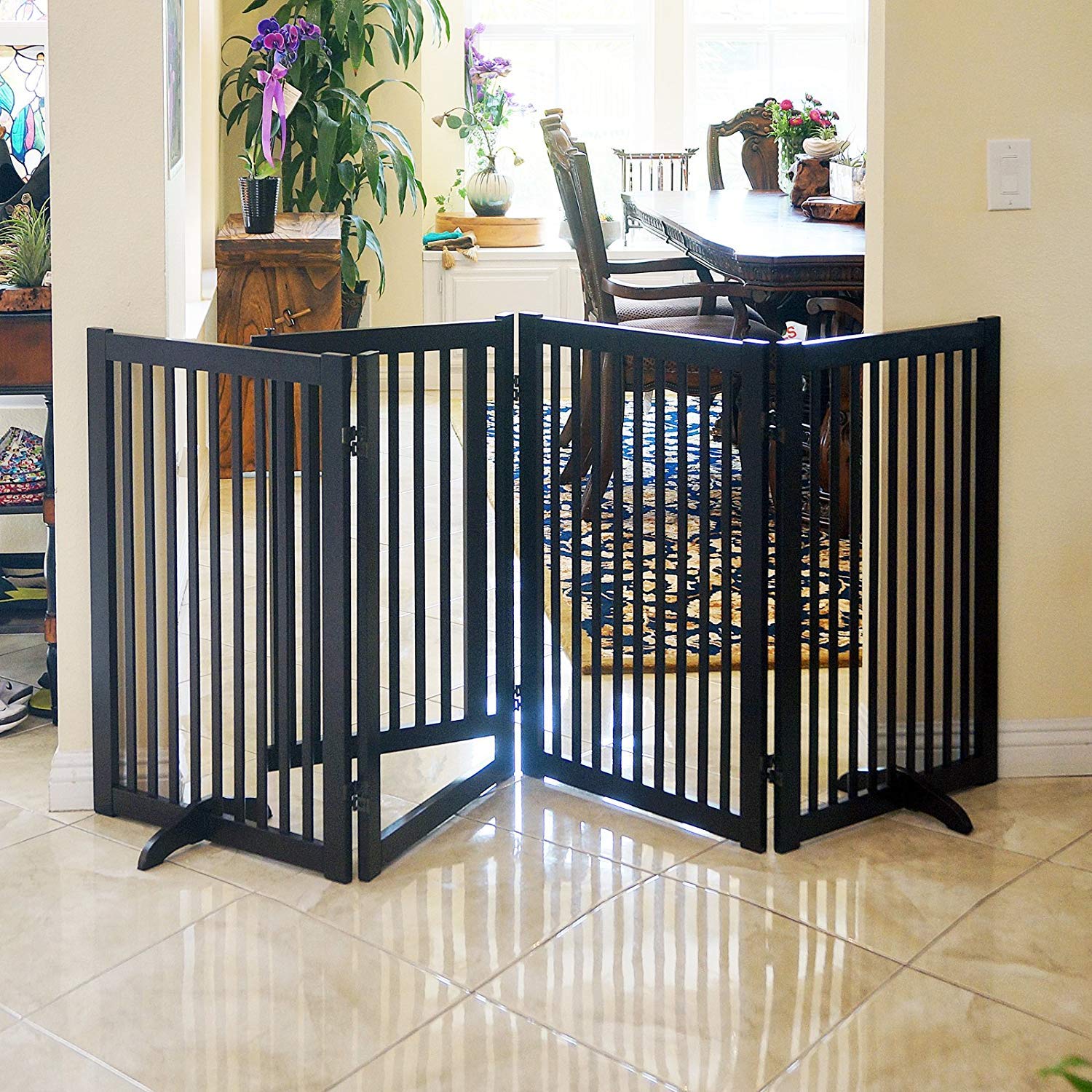 Welland Support Feet For 360 Degree Configurable Gate Collection, Espresso, A Pair