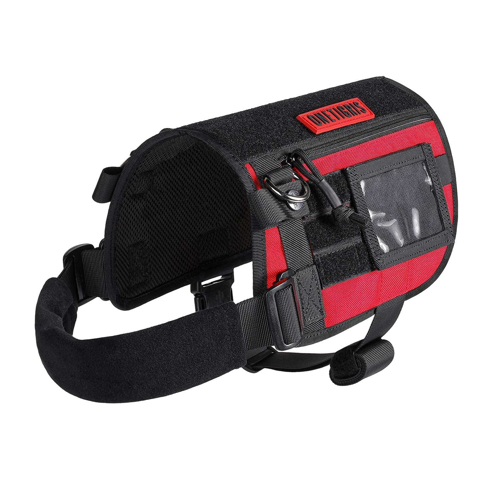 OneTigris Service Dog Vest, Tactical Dog Harness UTX Quick-Release Buckle, Removable Neck Strap Compatible with Assistance Harne