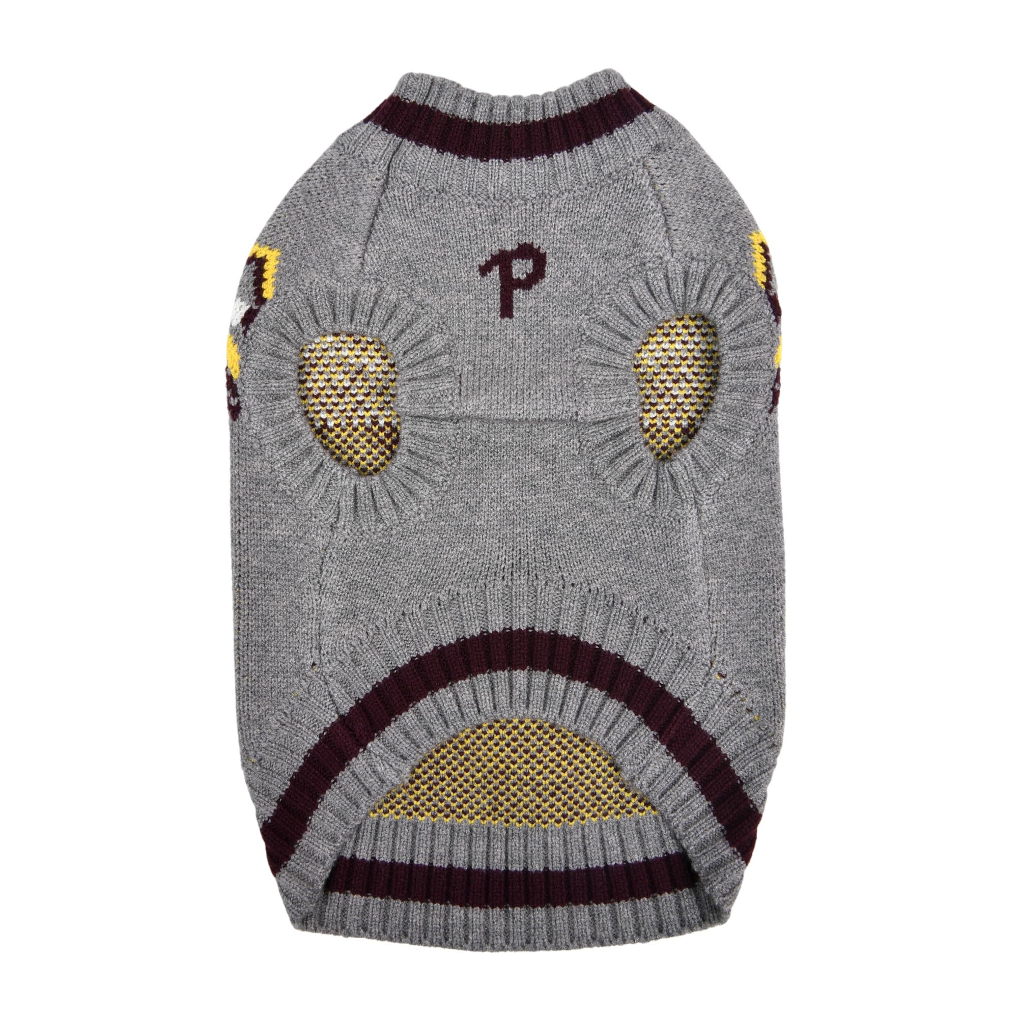 Puppia Kylo Dog Knit Sweater Winter Season For Small And Medium Dogs, Melange Grey, Large