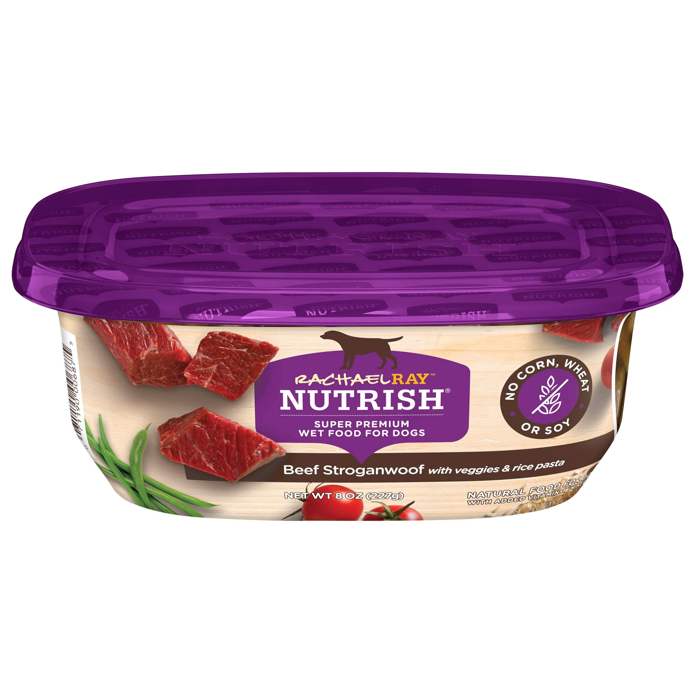 Rachael Ray Nutrish Premium Natural Wet Dog Food, Chicken Muttballs Recipe, 8 Ounce Tub (Pack of 8)
