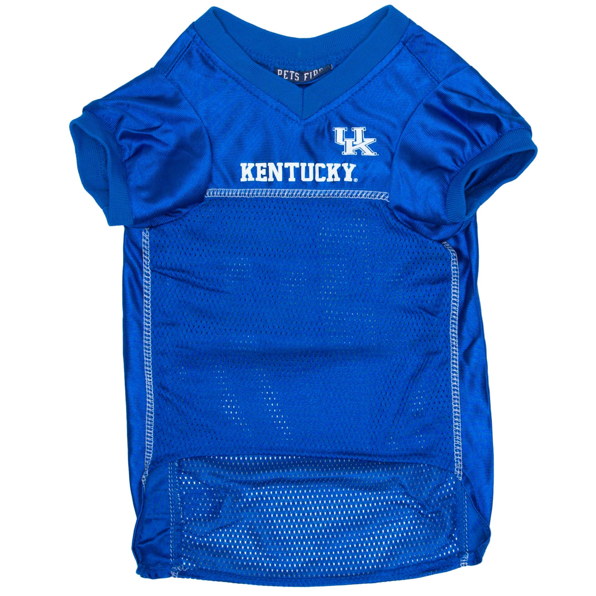 Pets First NCAA College University of Kentucky Wildcats Mesh Jersey for DOGS & CATS, Size Large, Licensed Dog Jersey with your F