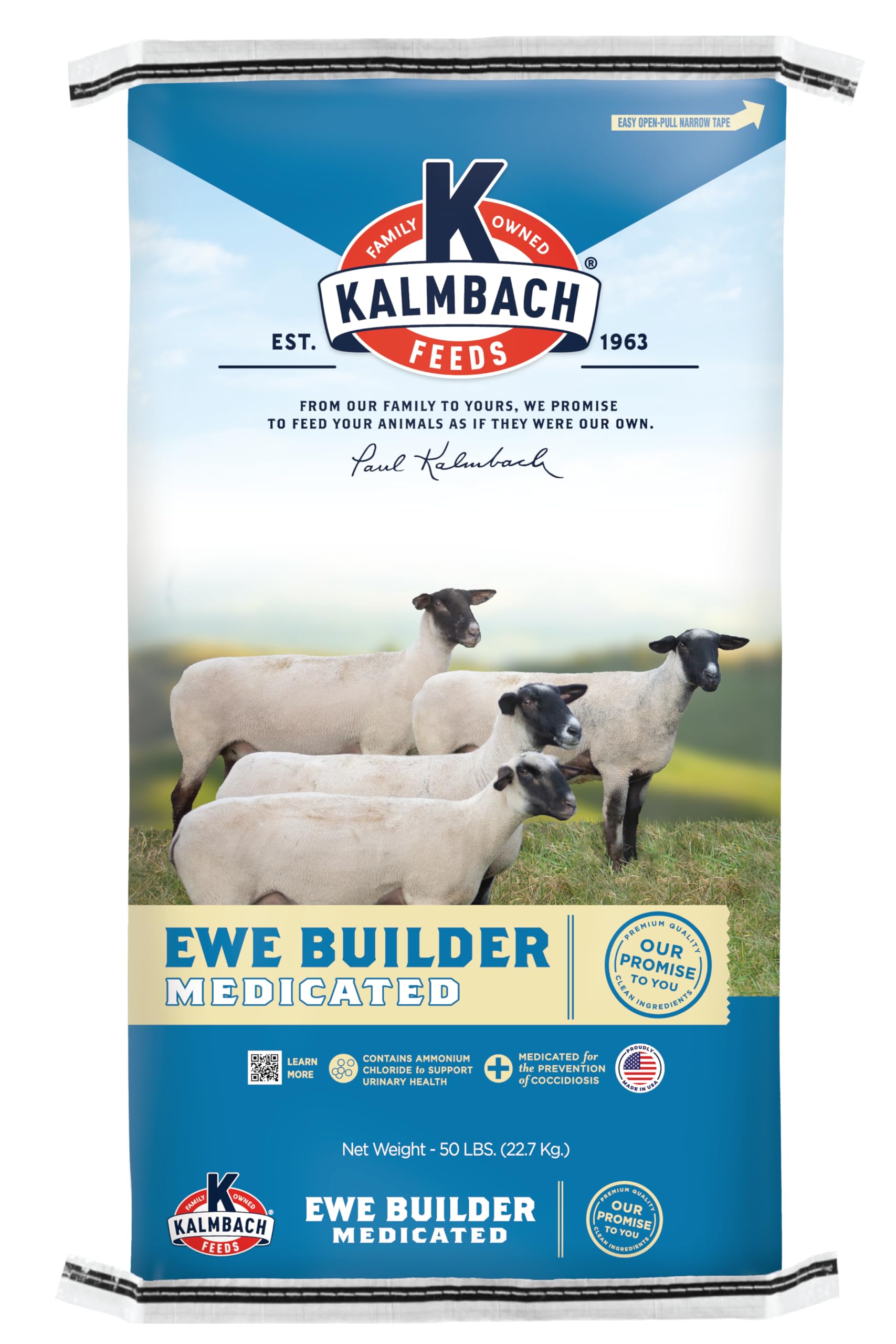 KALMBACH Feeds 16 EWE Builder PELLETS Sheep Feed, 50-LB Bag