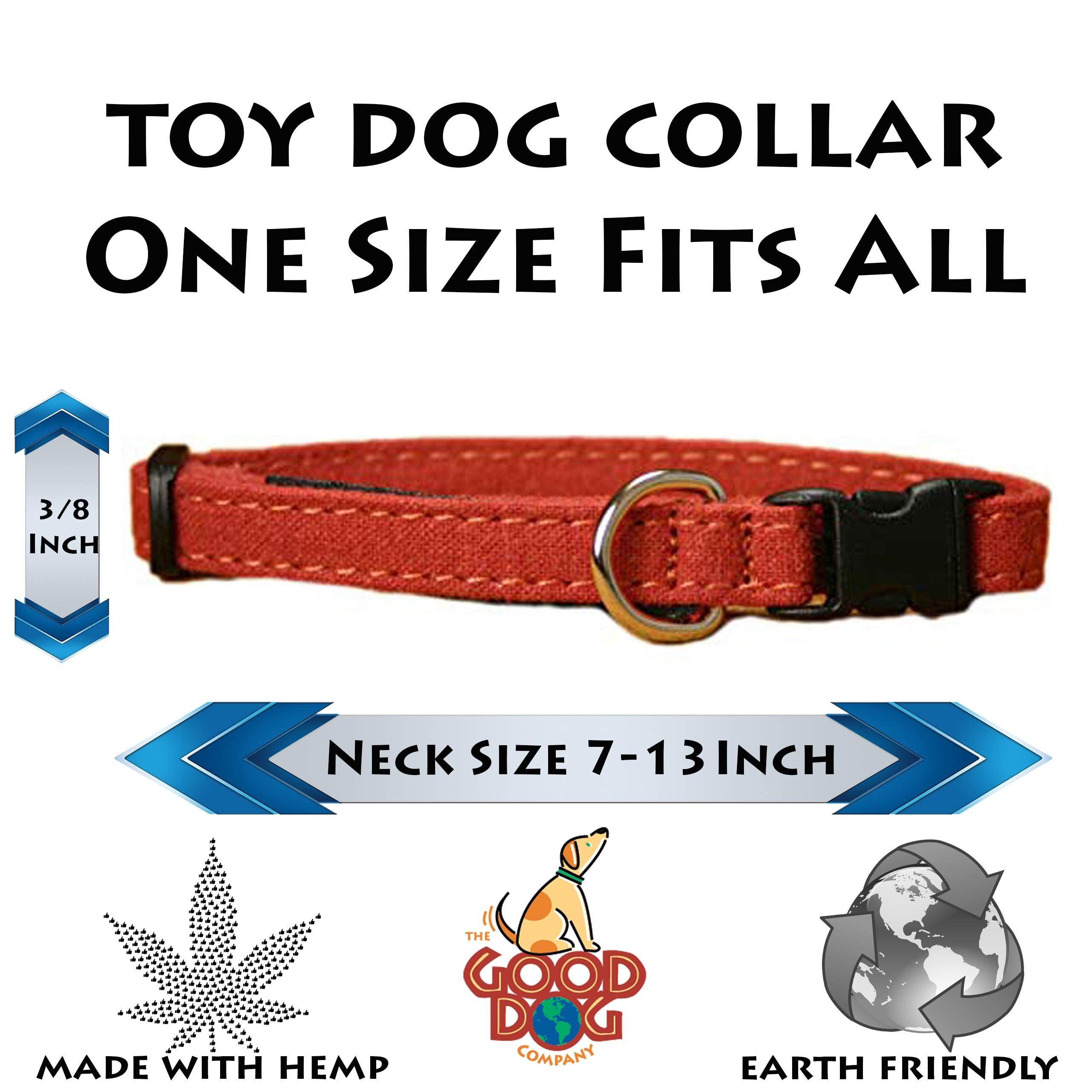Toy Dog Collars (Rust)