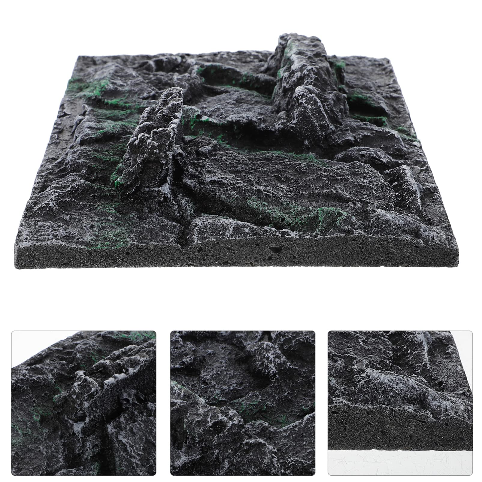 Hohopeti 1Pc Simulation Aquarium Background Board for Reptile Tank Decoration Emulation Board for Tortoise and Turtle Landscapin