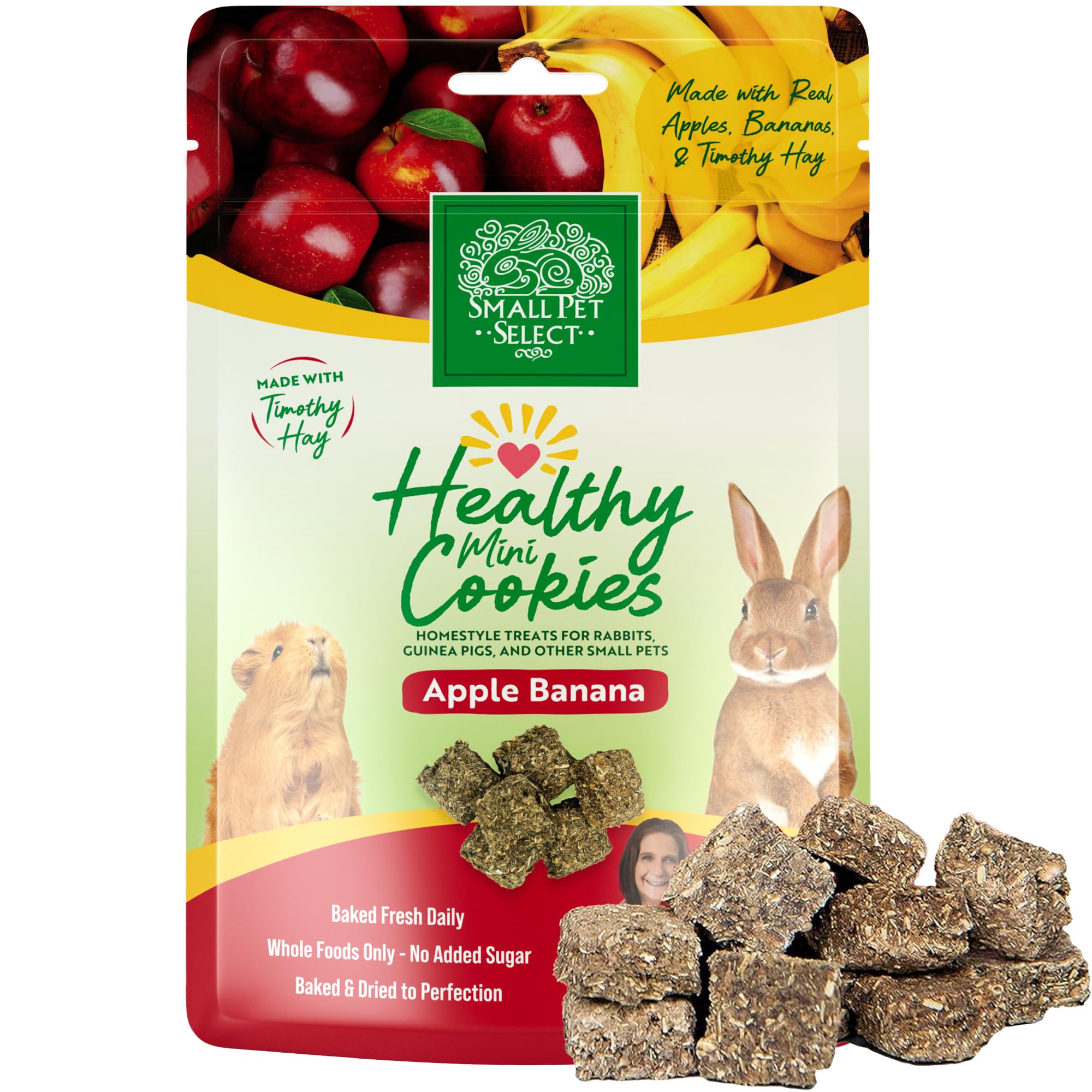 Small Pet Select Healthy Snackers Mini Cookies- Apple Banana, 2 oz