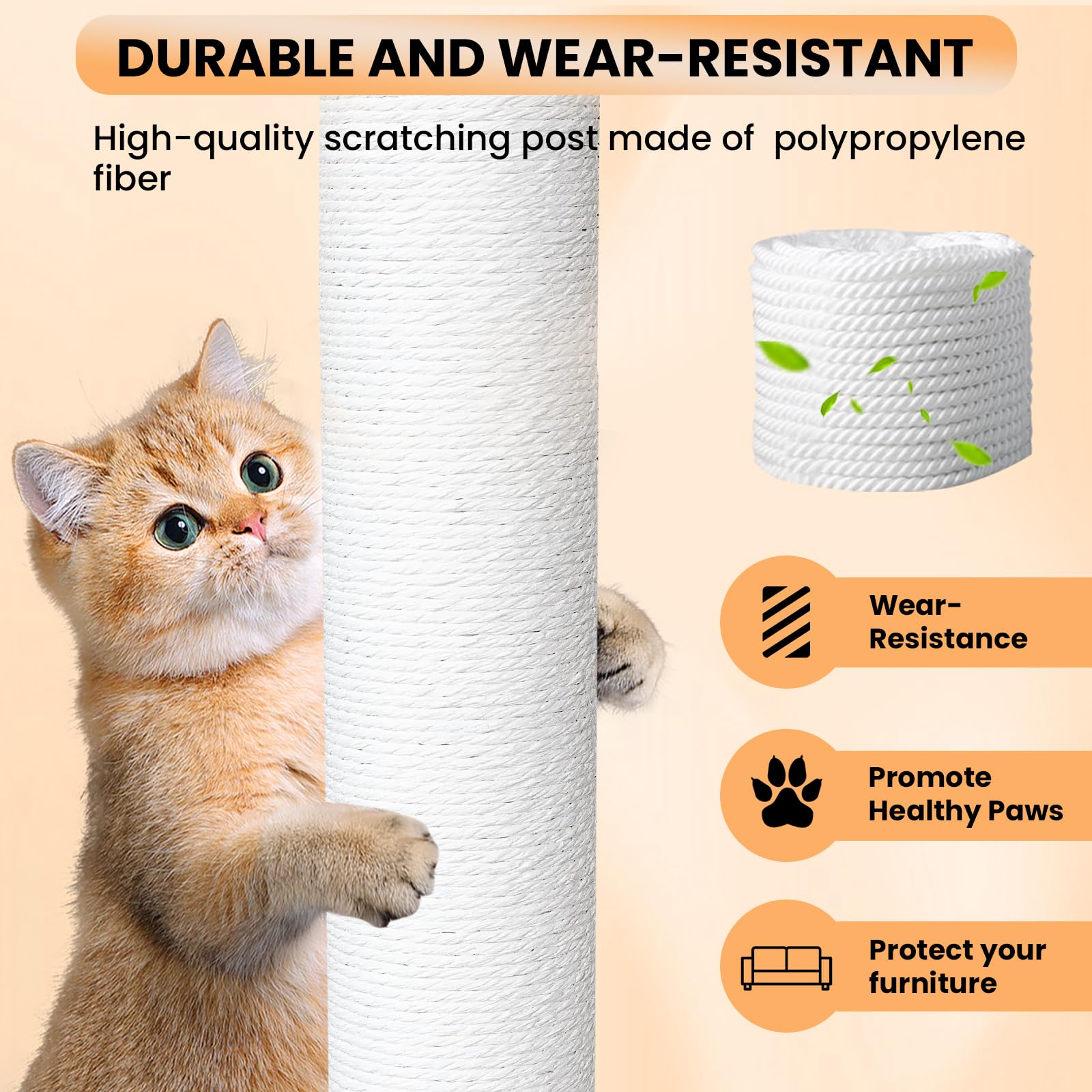 Maohegou 62    Tall Cat Tree For Outdoor And Indoor Cats, Weatherproof Large Outdoor Cat Condo With Scratching Posts
