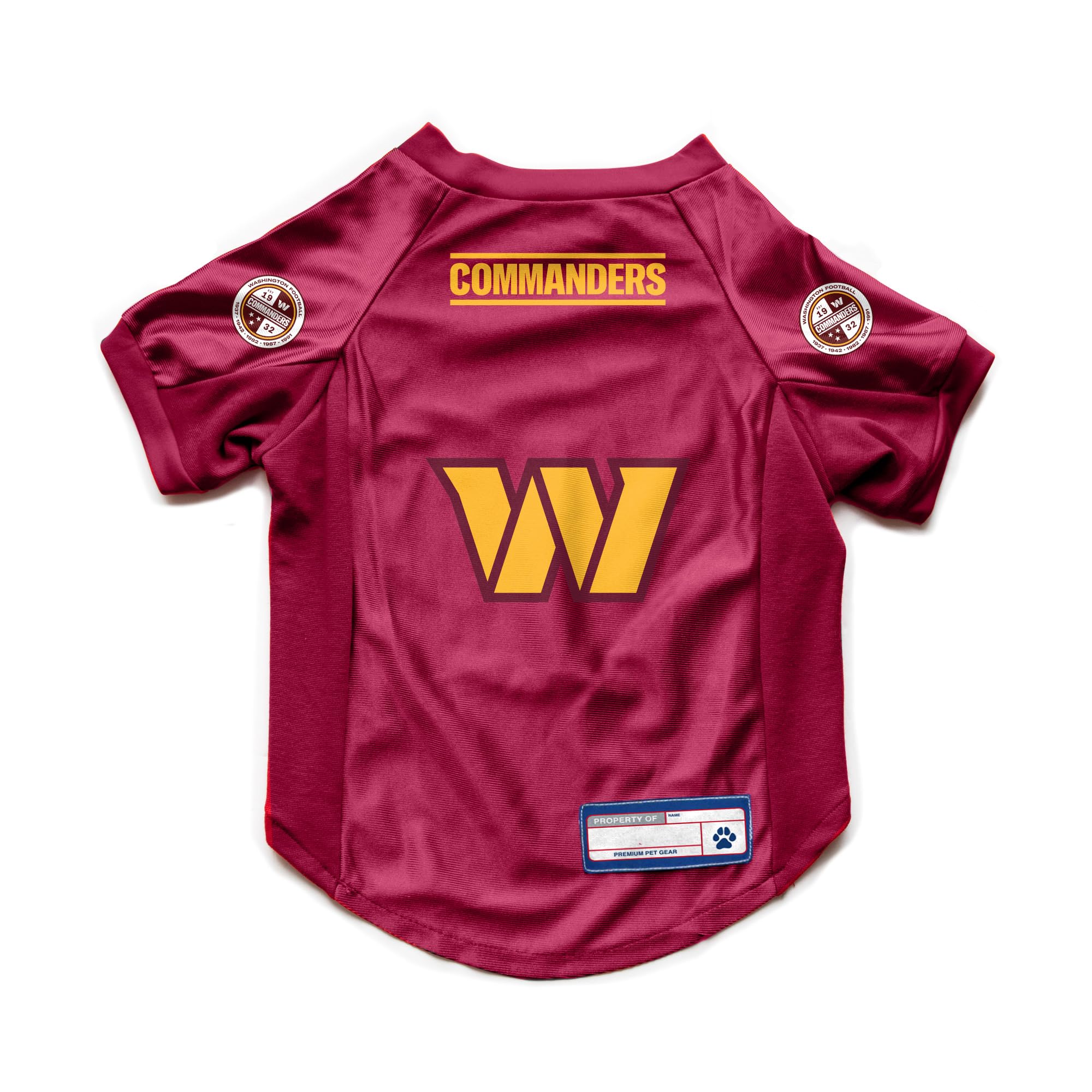 Littlearth NFL Washington Commanders Stretch Pet Jersey, Team Color, X-Large
