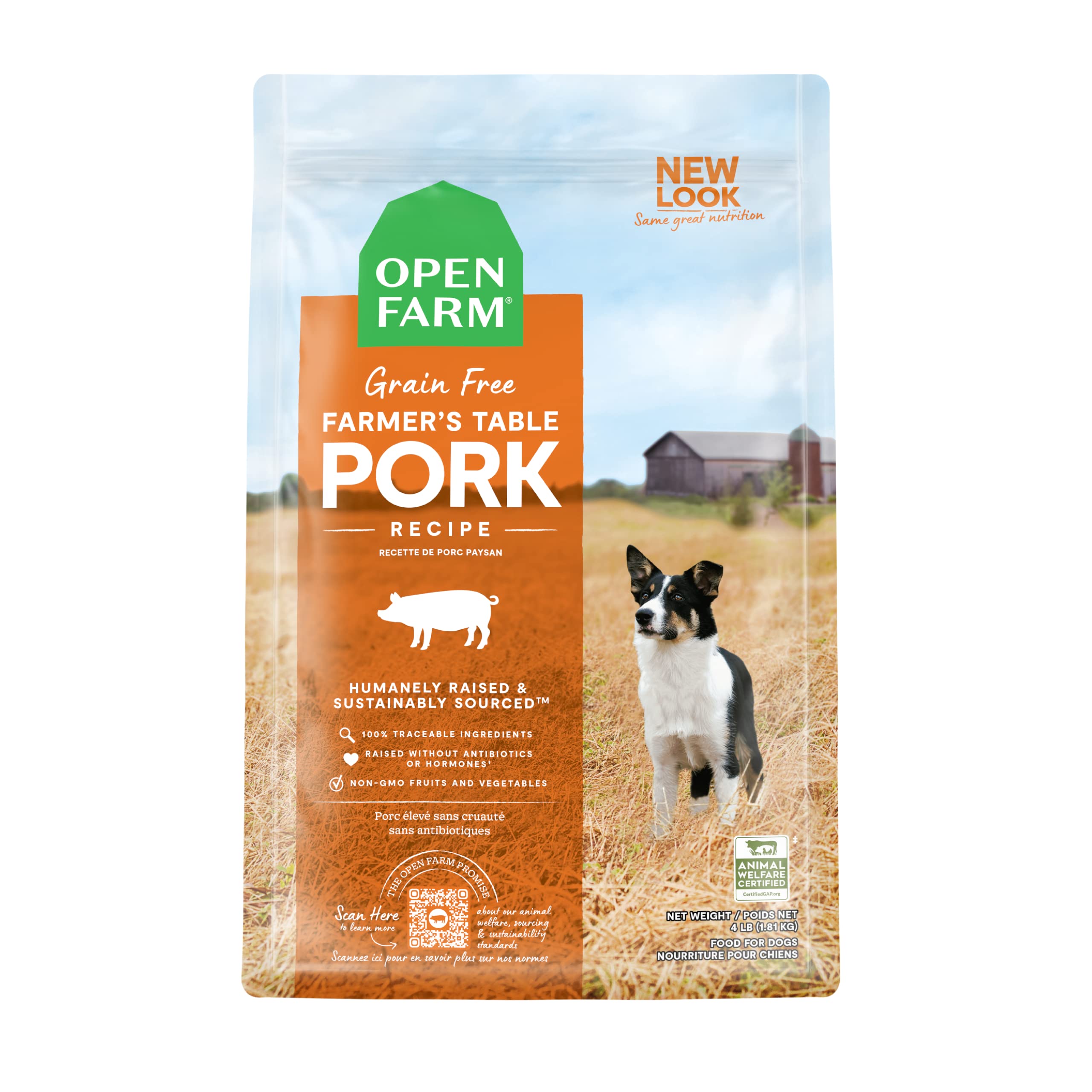Open Farm, Grain-Free Dry Dog Food, Complete & Balanced Kibble, Sustainably & Ethically Sourced Ingredients, Non-GMO Veggies & S