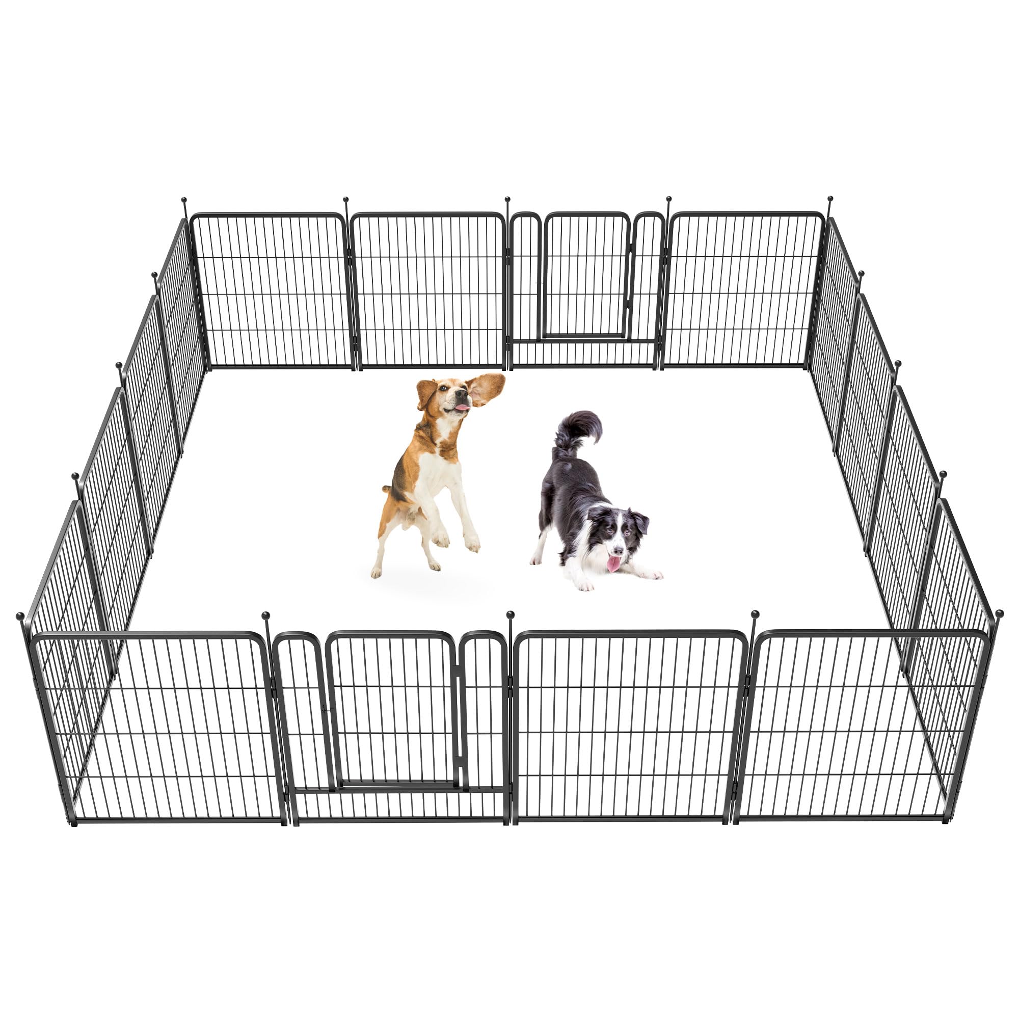 Fxw Rollick Dog Playpen For Yard, Rv Camping, 32 Inch 16 Panels For Small And Medium Dogs¦Patented