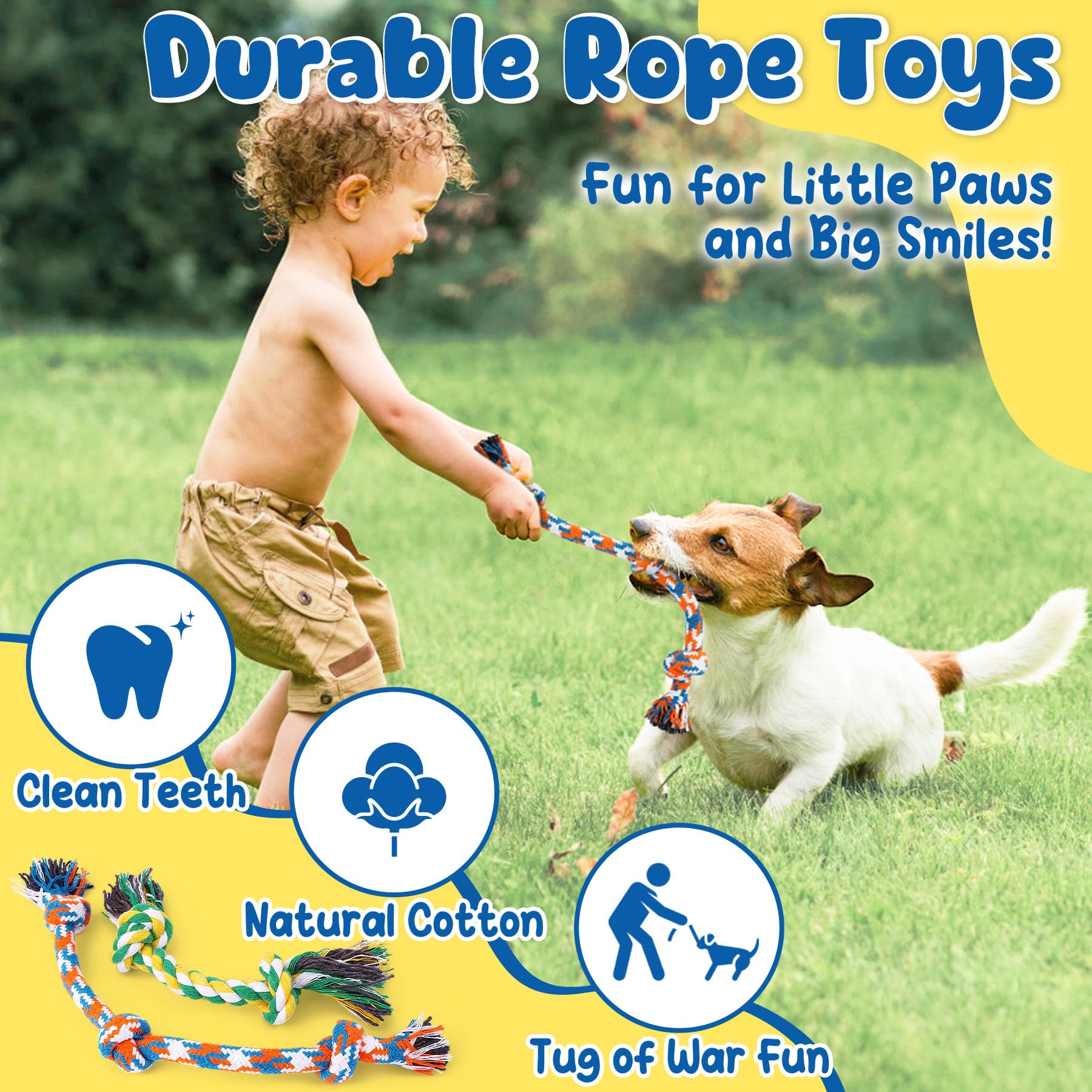 Kipritii 9-Pack Interactive Puppy Dog Toys For Small Dogs No-Stuffing Squeaky Octopus-Shaped Toy, Cute Plush & Engaging Chew Toy