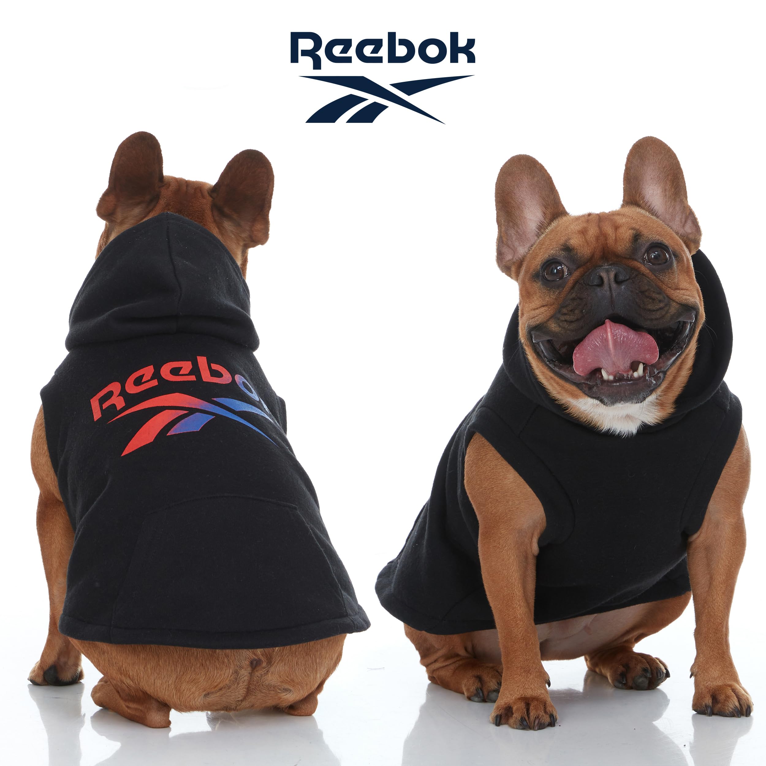 Reebok Dog Sweater - Fleece Pullover With Leash Hole, Cozy Warm Winter Sweatshirt For Small To Large Dogs, Perfect Christmas Out